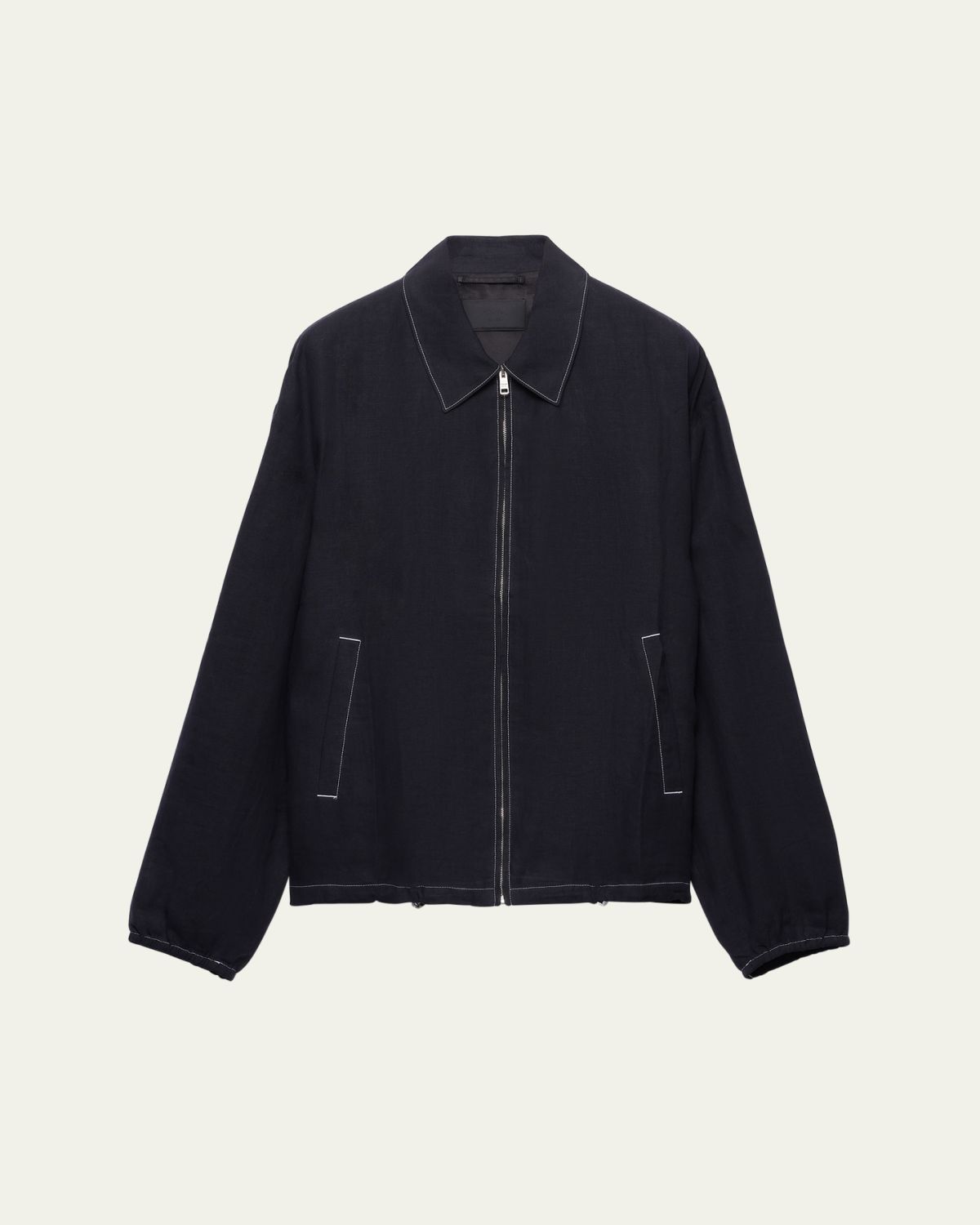 Prada Men's Linen Zip Jacket