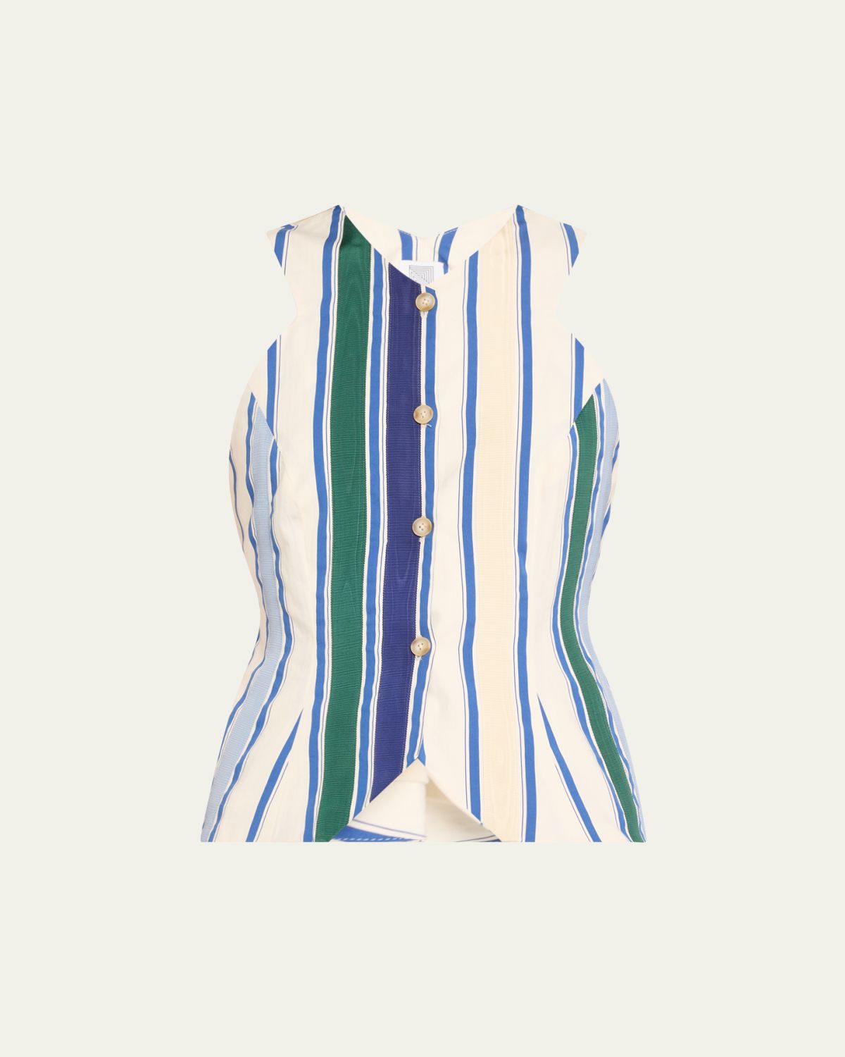 Rosie Assoulin Striped Ribbon King Giorgio Vest
