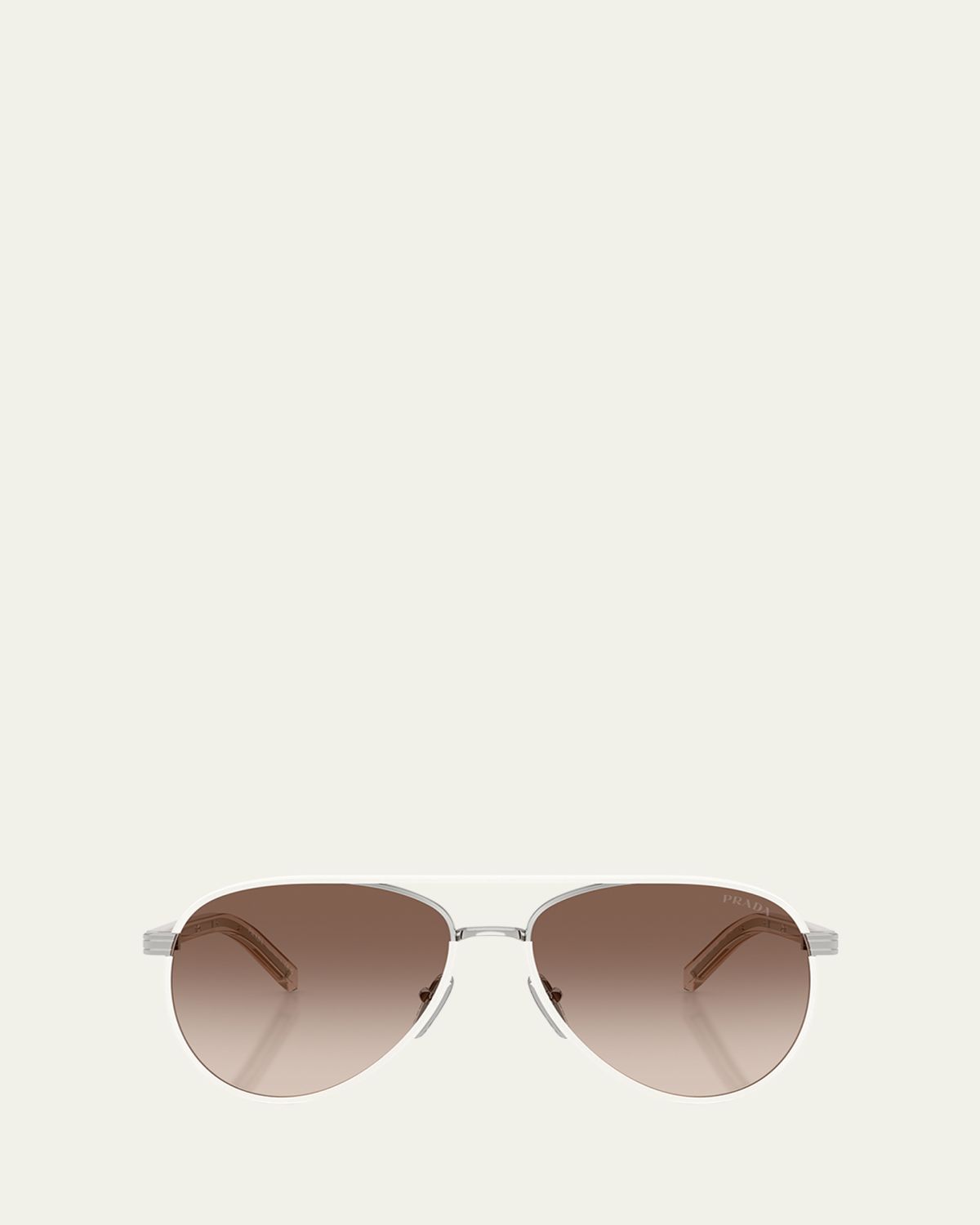 Prada PR B57S Aviator Steel Sunglasses