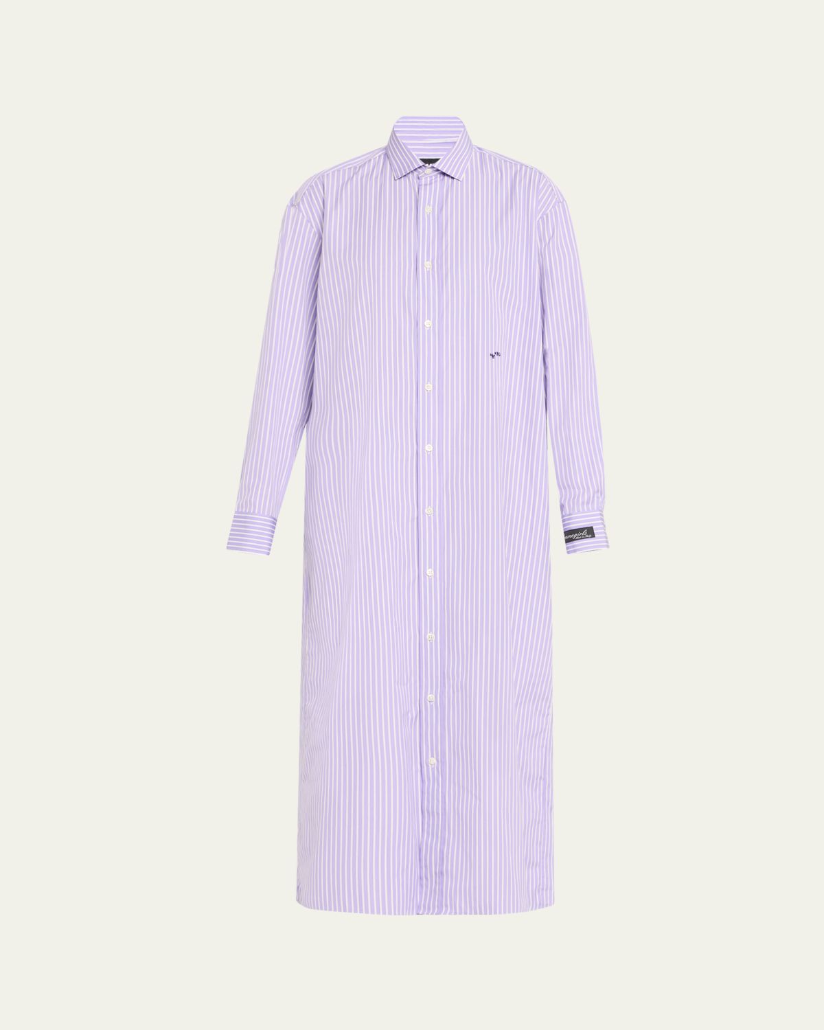 HOMMEGIRLS Striped Maxi Shirtdress