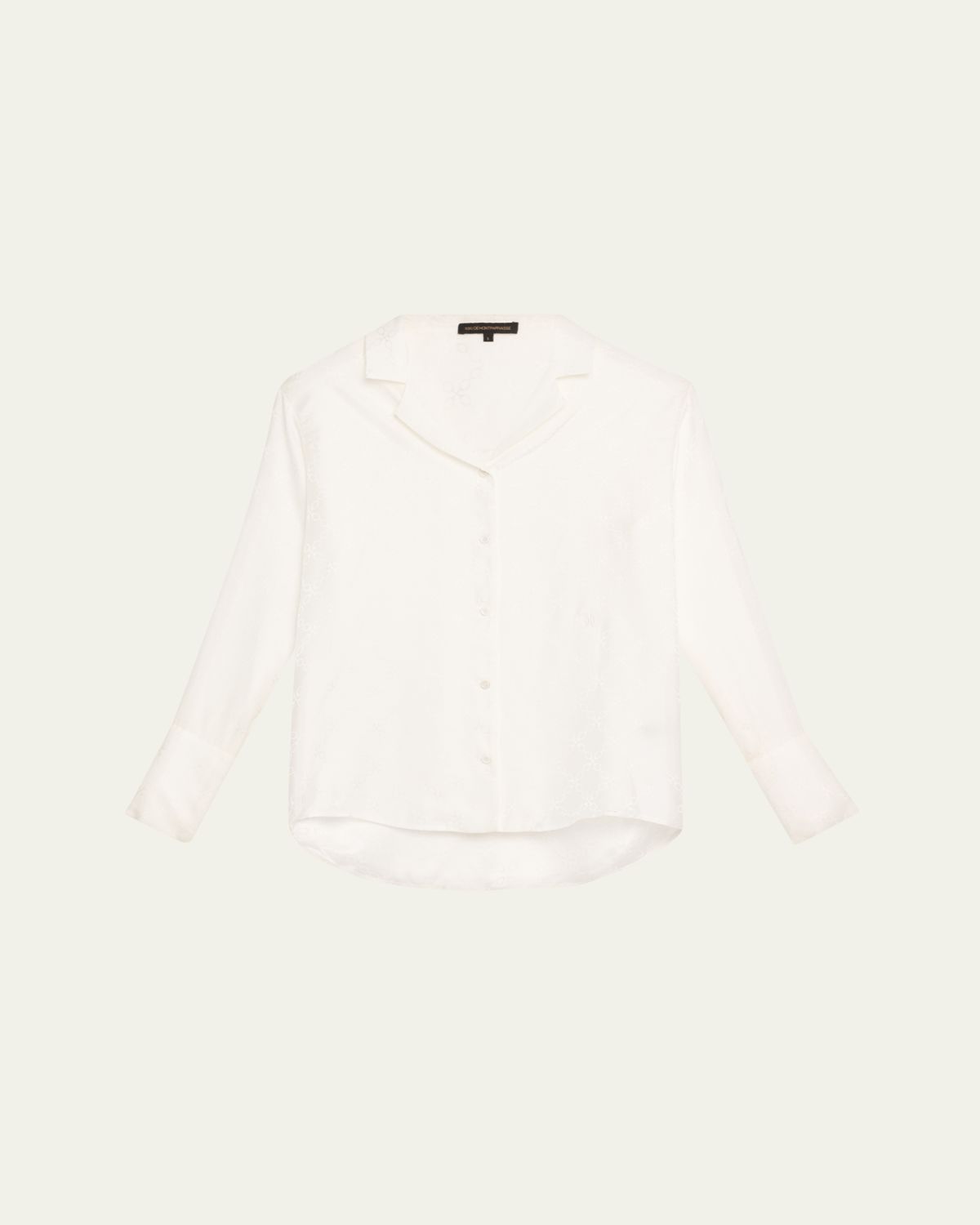 Kiki De Montparnasse Handcuff Jacquard Silk Pajama Top