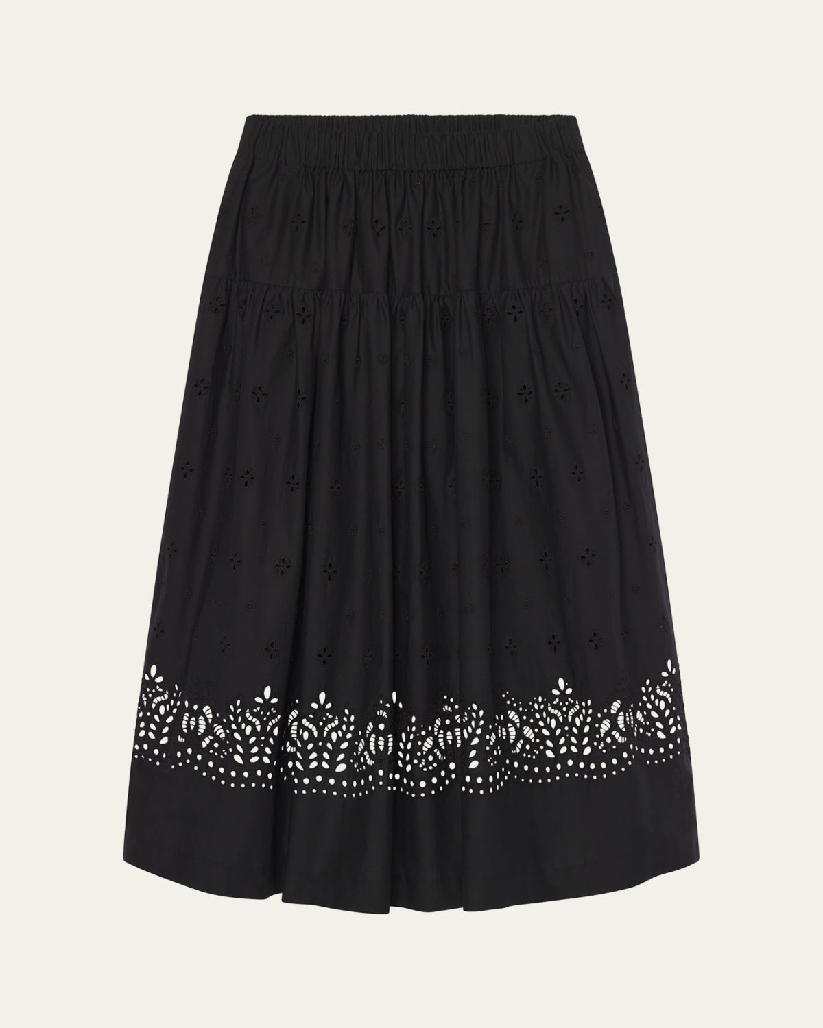 A.L.C. Jay Eyelet Midi Skirt