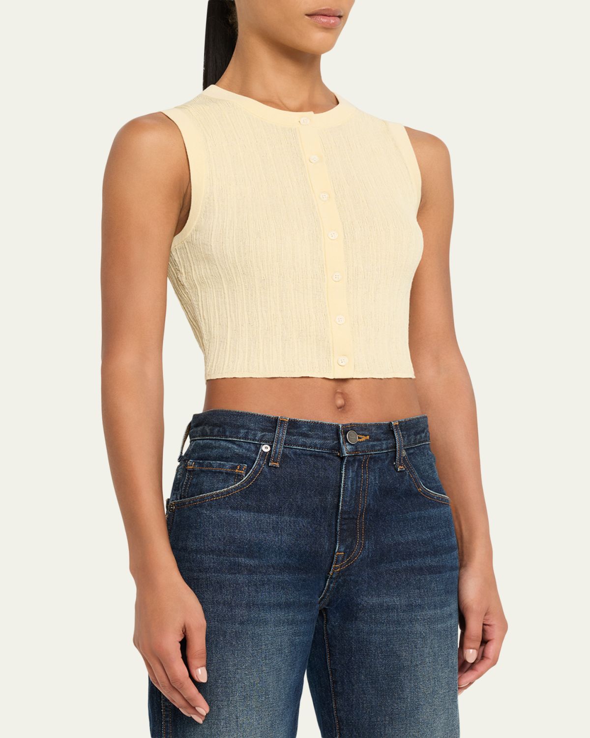 A.L.C. Lottie Button-Front Top | Thumbnail 4
