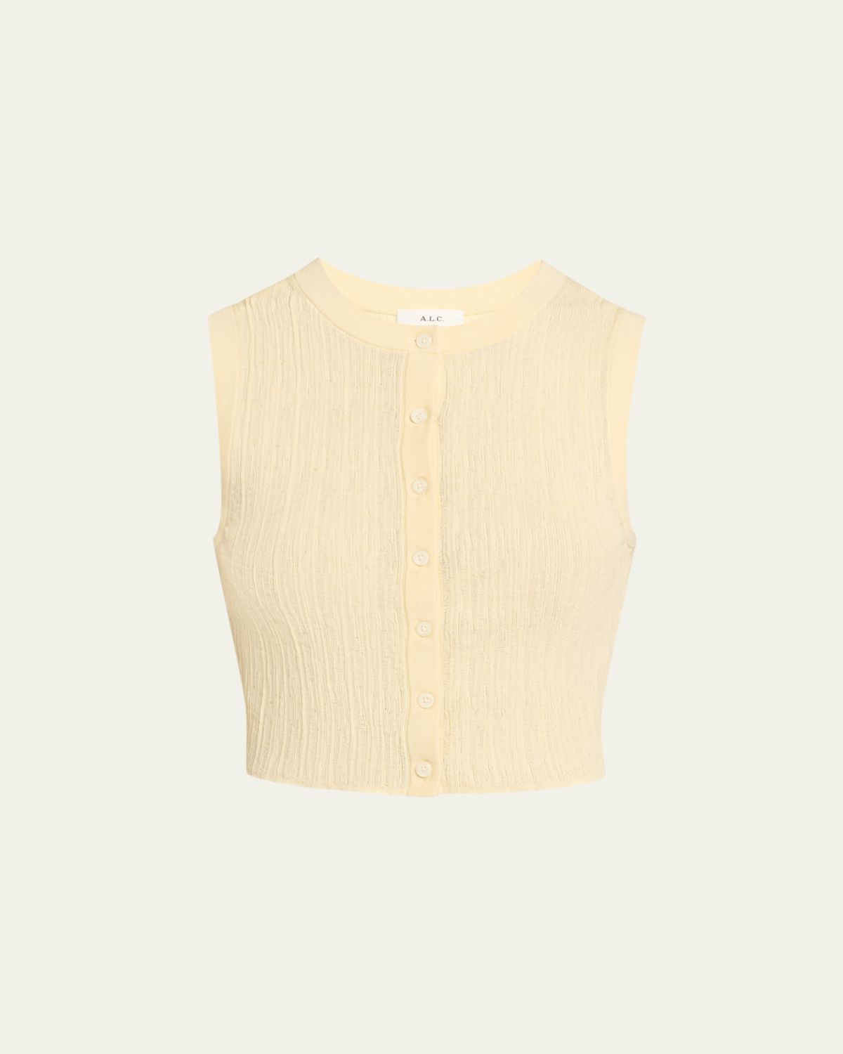 A.L.C. Lottie Button-Front Top
