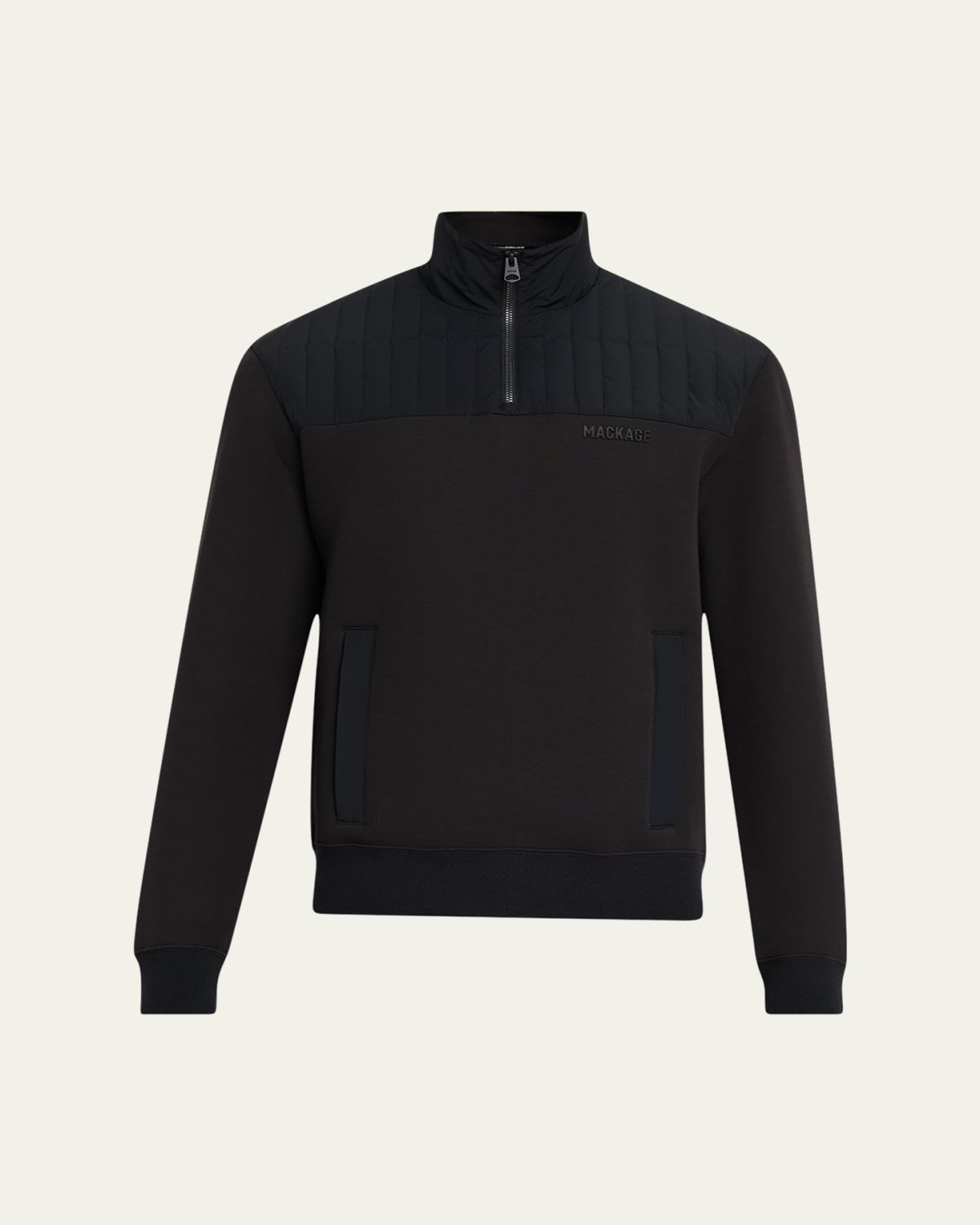 Mackage Men's Corey Hybrid Down Quarter-Zip Sweater | Thumbnail 6 Mackage Men's Corey Hybrid Down Quarter-Zip Sweater | Thumbnail 6