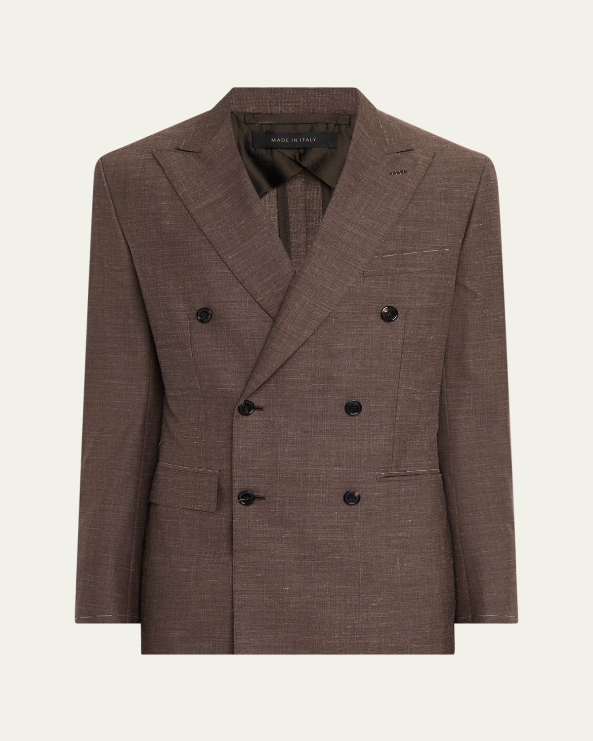 Brioni Men's WWX 80th Anniversary Plume Double-Breasted Sport Coat