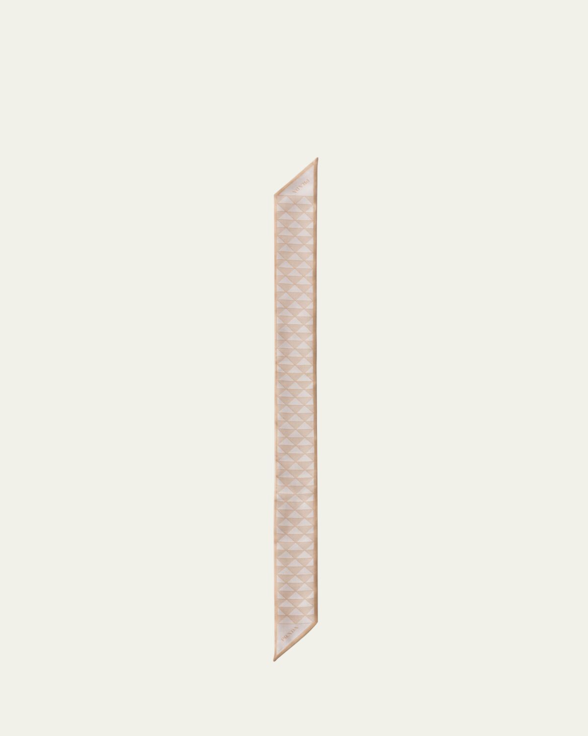 Prada Triangle-Print Silk Twill Skinny Scarf | Thumbnail 5 Prada Triangle-Print Silk Twill Skinny Scarf | Thumbnail 5