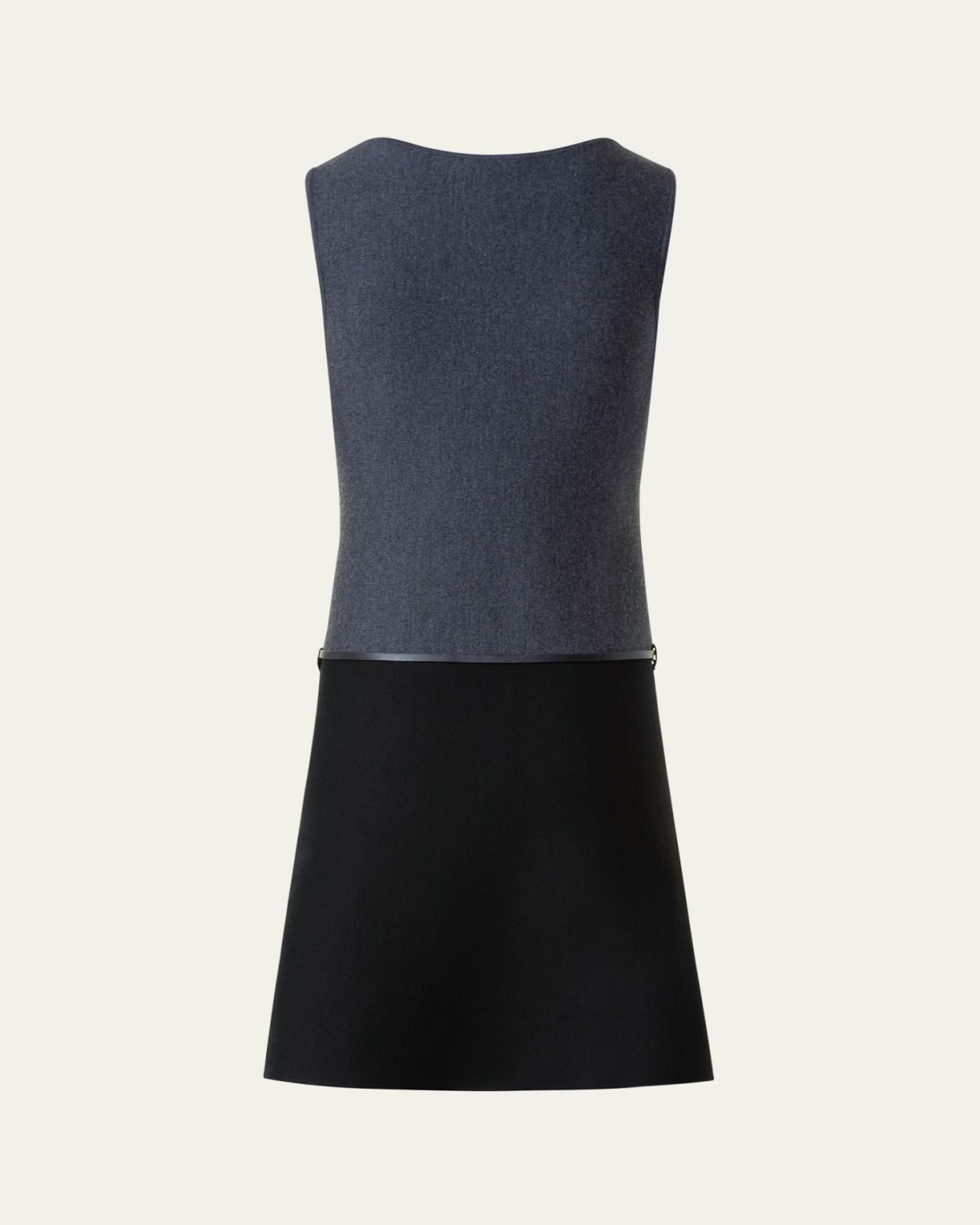 Akris punto Colorblock Milano Knit Sleeveless Mini Dress