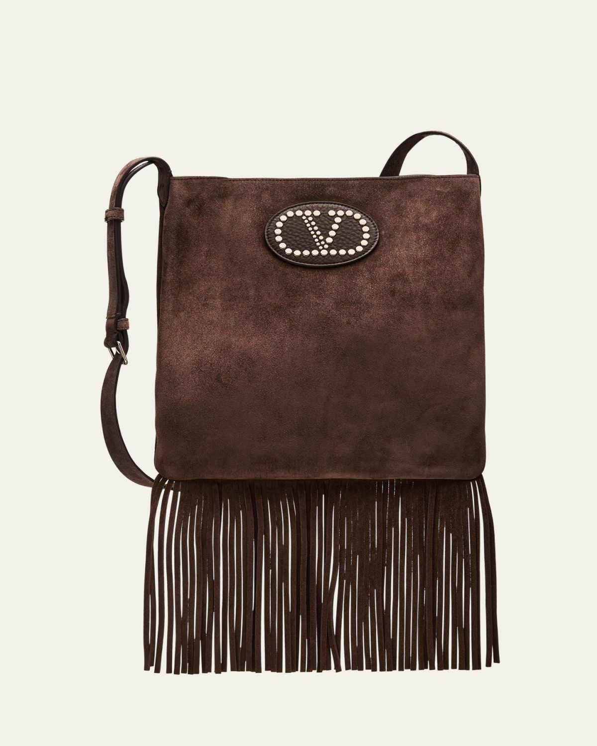Valentino Garavani Nellcote Fringe Suede Crossbody Bag