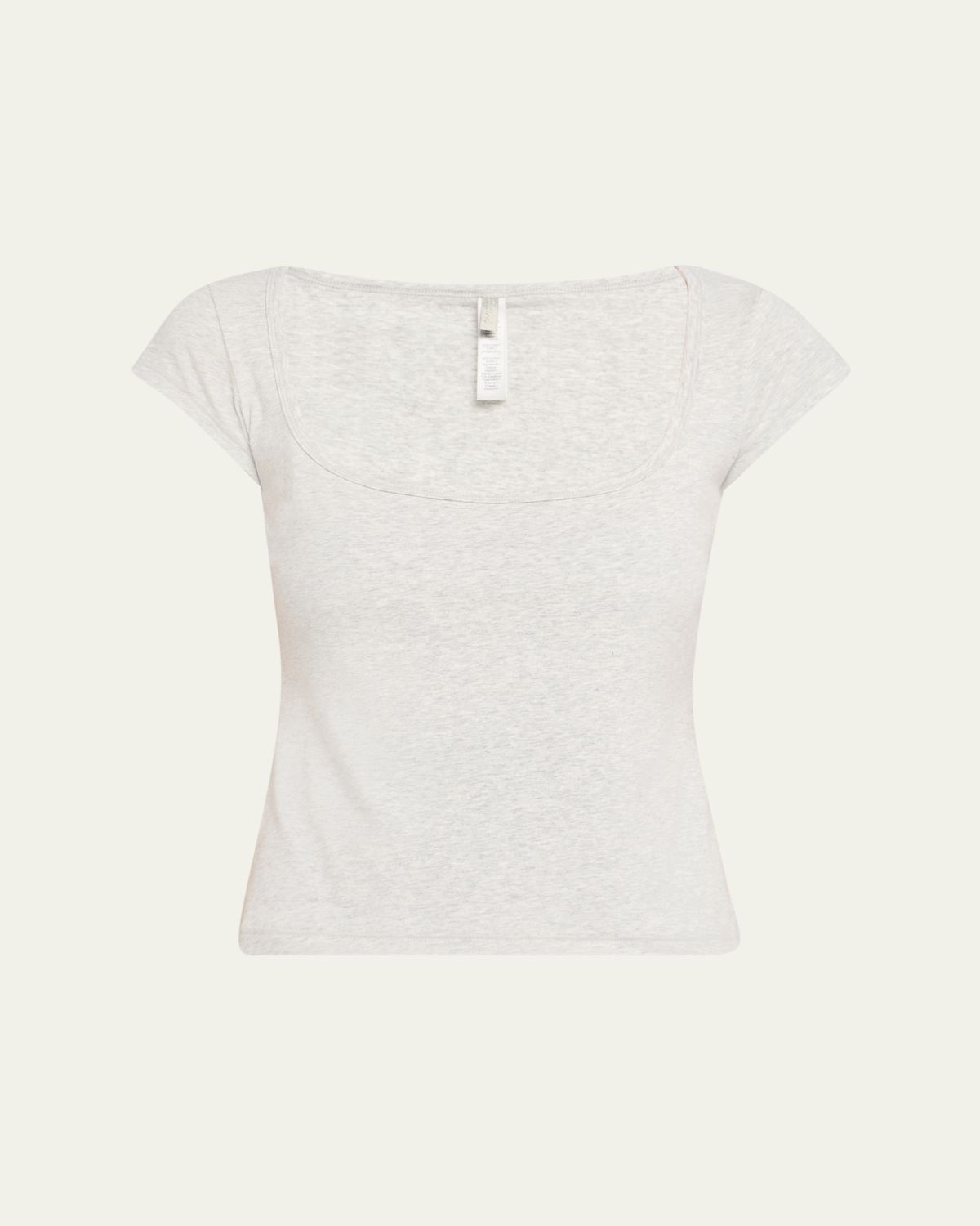 SKIMS Scoop-Neck Cotton Jersey Tee