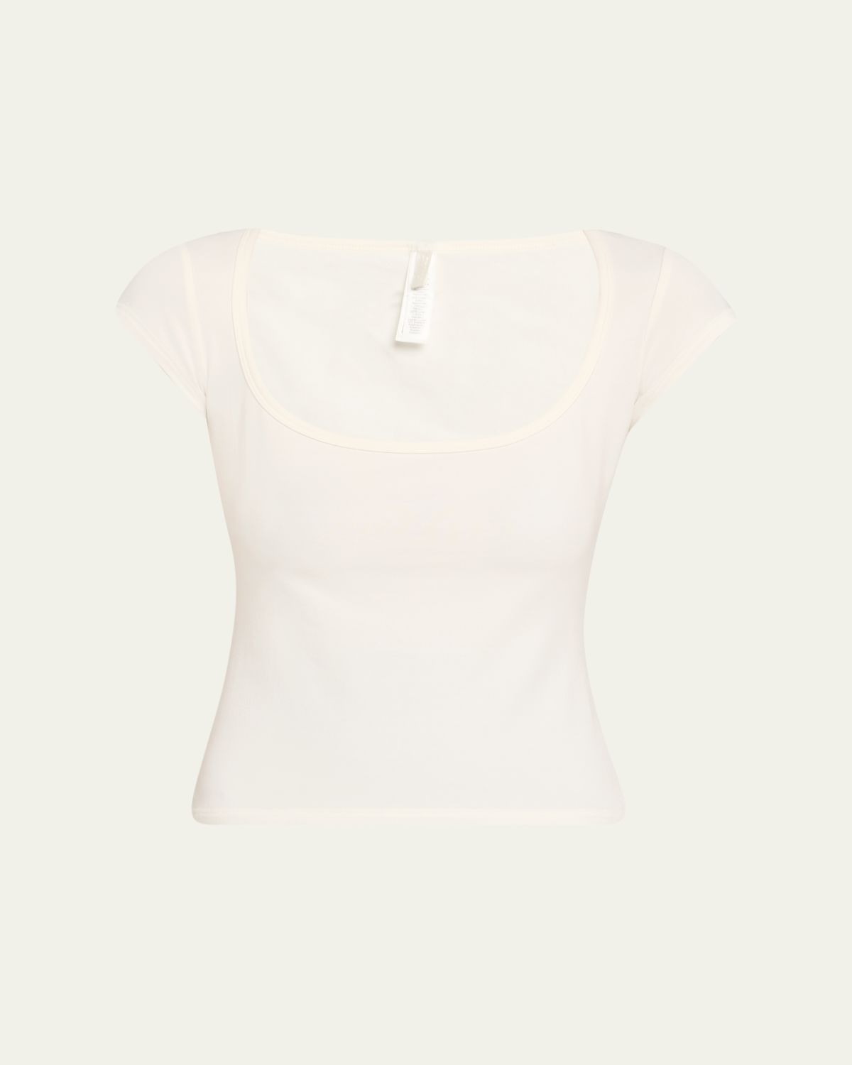 SKIMS Scoop-Neck Cotton Jersey Tee