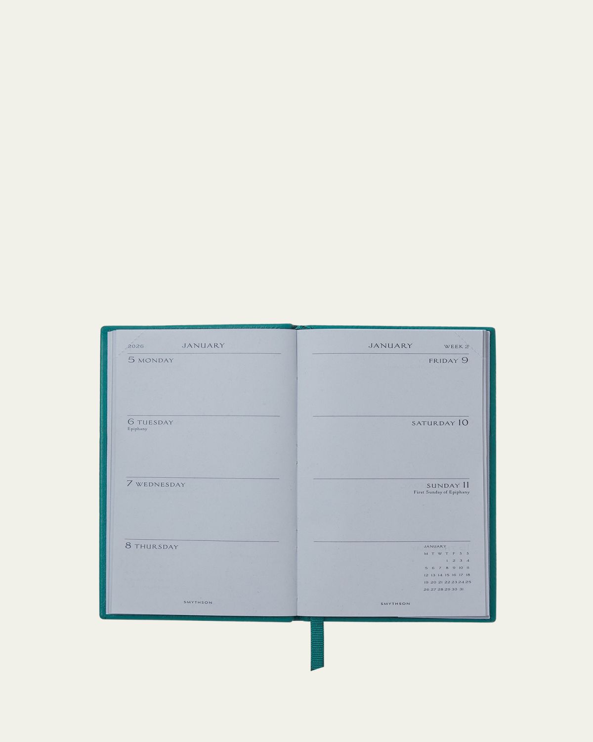 Smythson 2026 Soho Weekly Agenda with Pocket