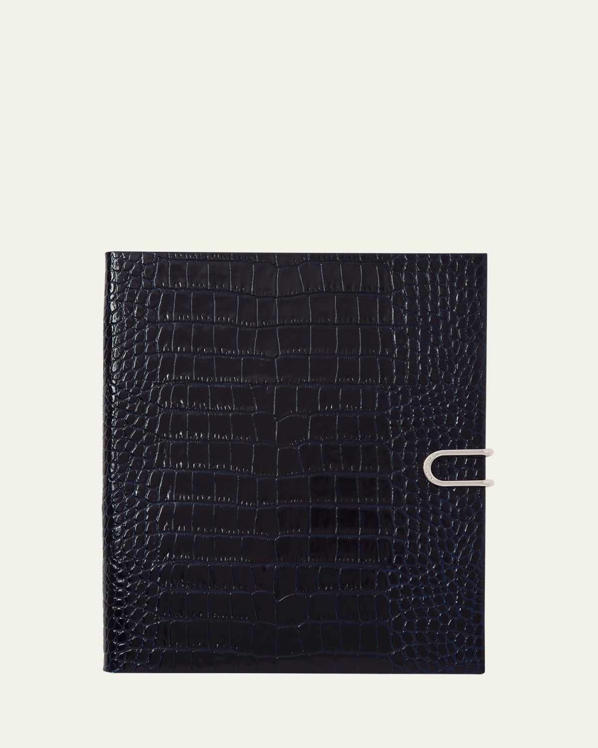 Smythson Portobello 2026 Weekly Vertical Agenda in Mara Croc-Embossed Leather