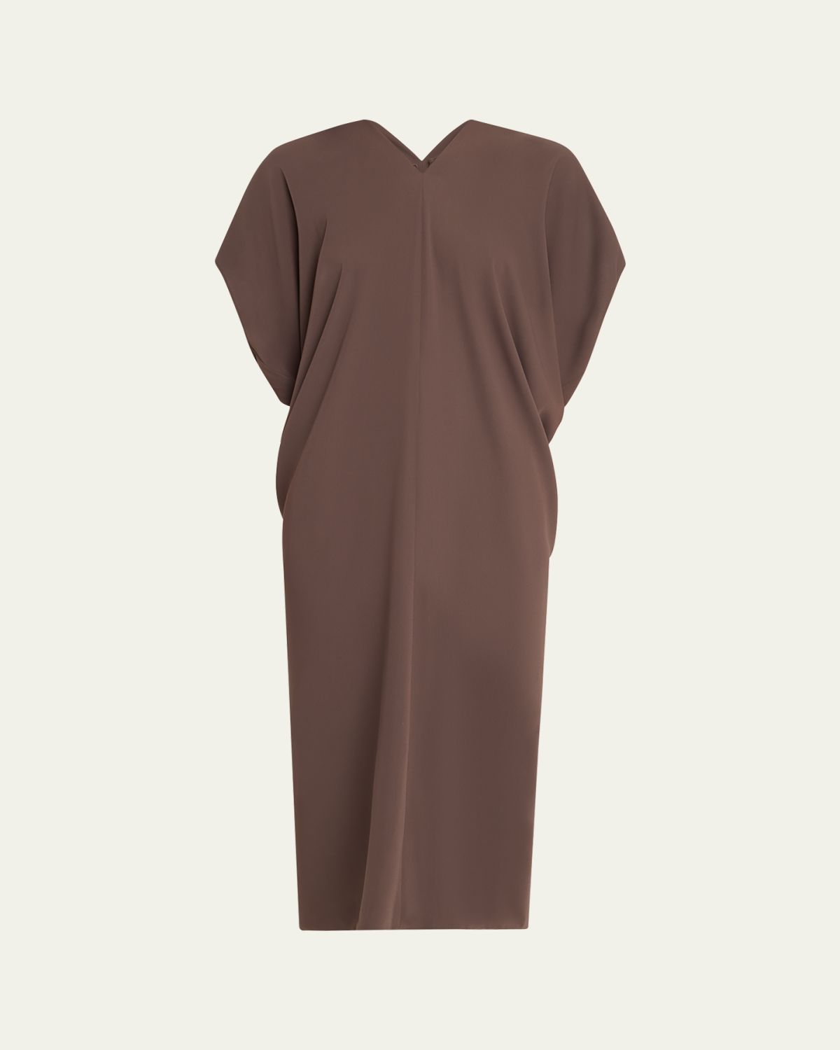 MM6 Maison Margiela Draped V-Neck Midi Dress