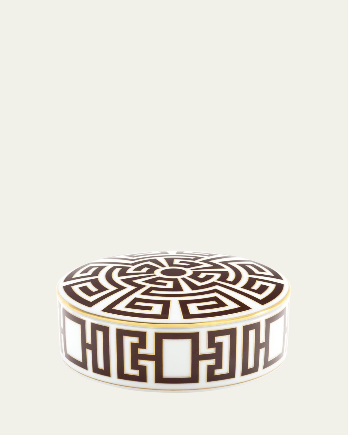 GINORI 1735 Labirinto Ebano Round Trinket Box