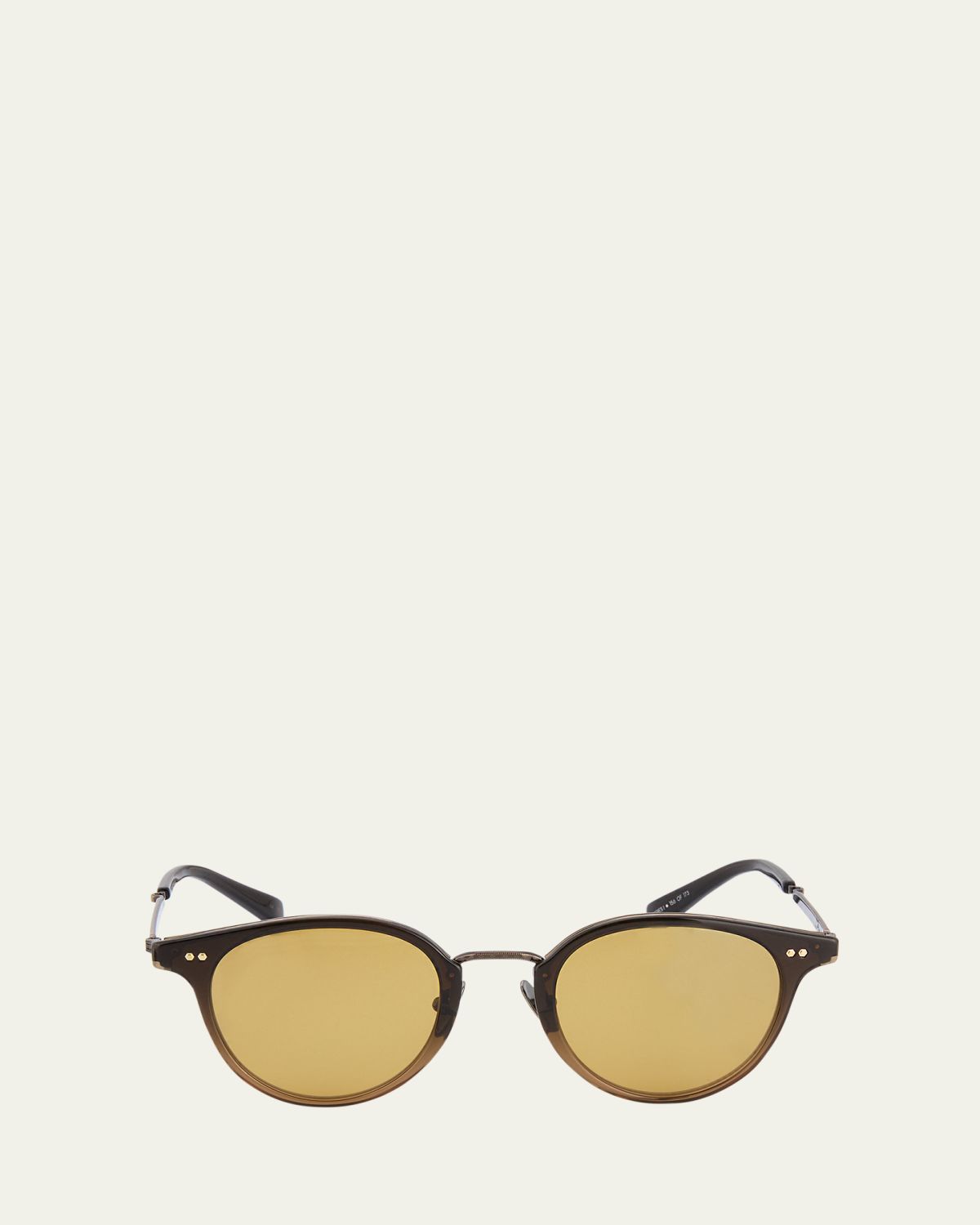 Mr. Leight Men's Marmont Combo Round Sunglasses