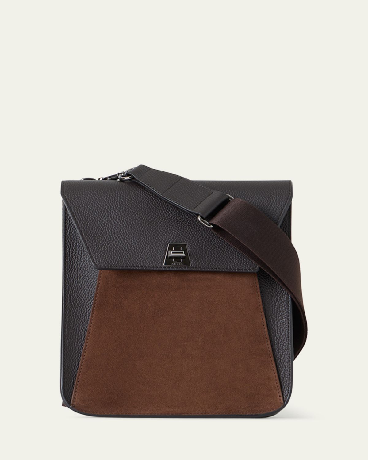 Akris Anouk Small Leather Messenger Crossbody Bag