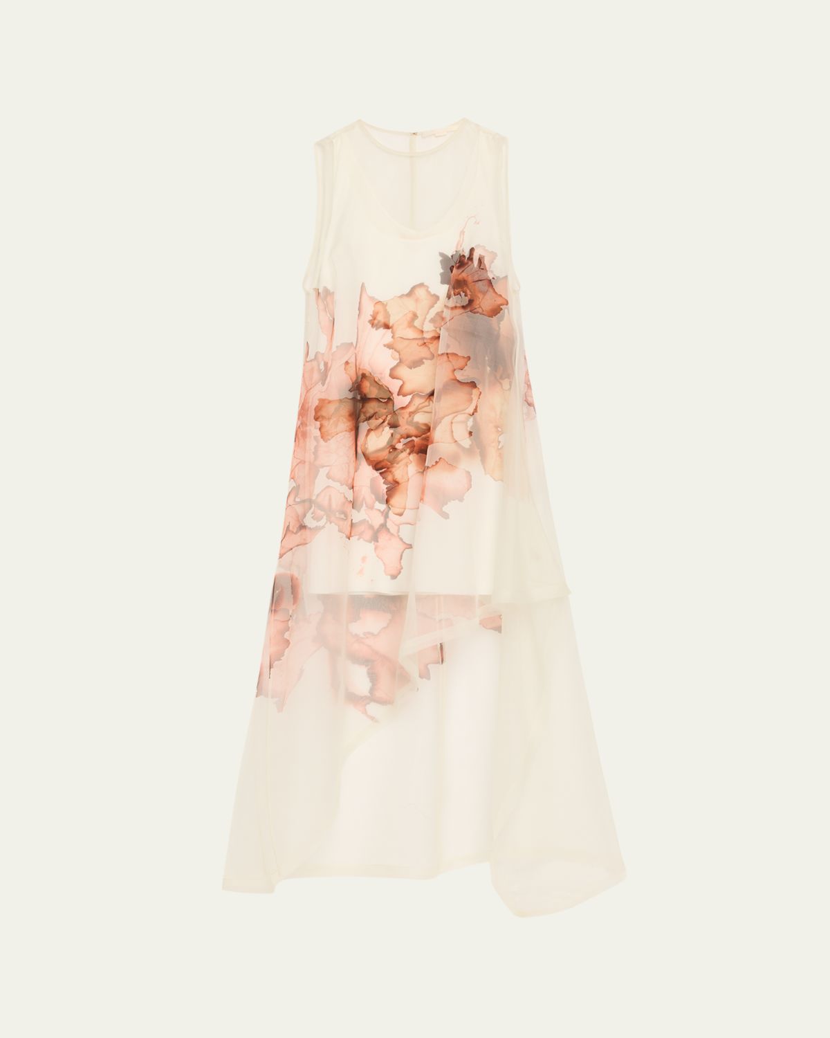 Jason Wu Collection Burnt Floral Organza Asymmetric Gown