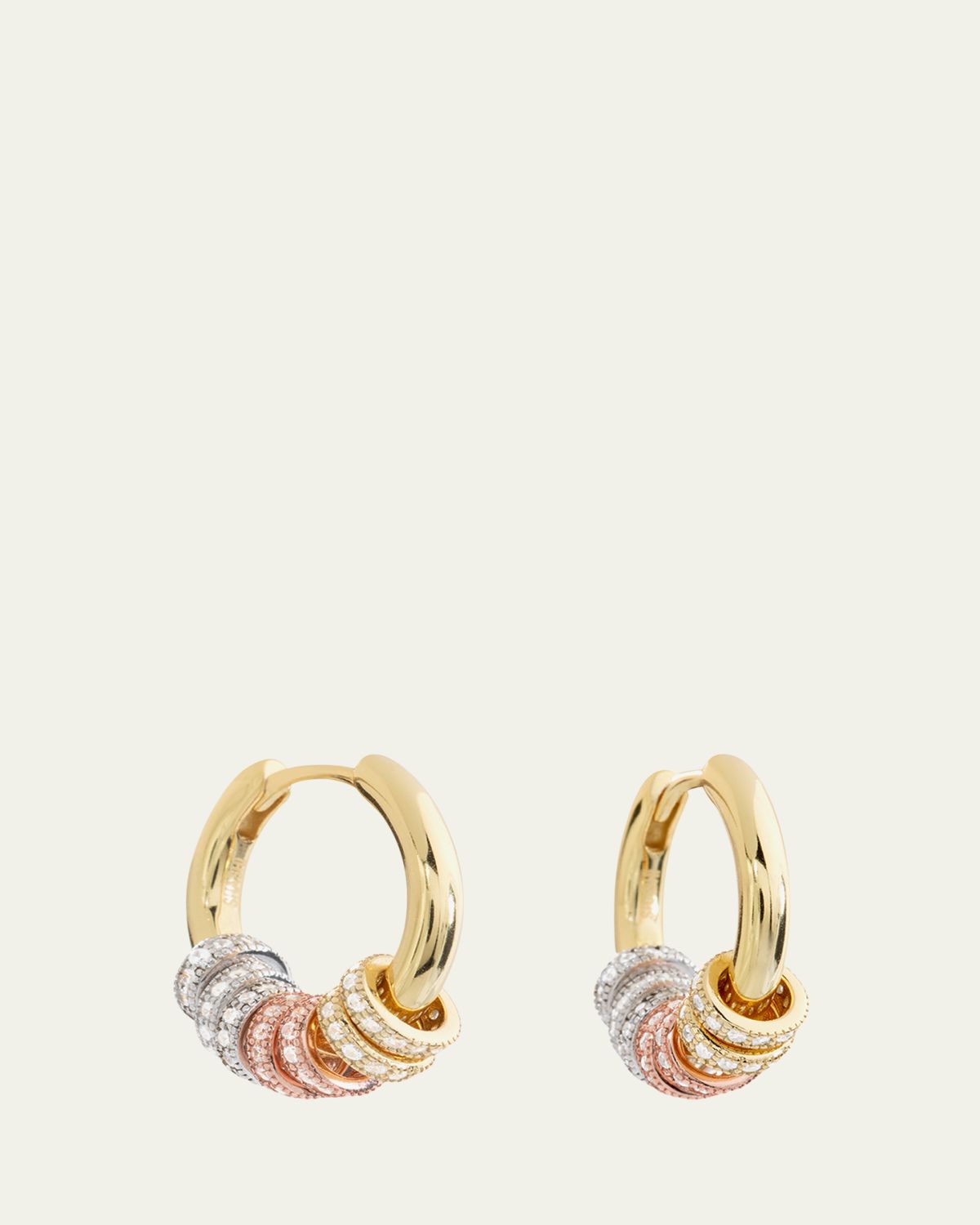 Shashi Gaia Pavé Hoop Earrings