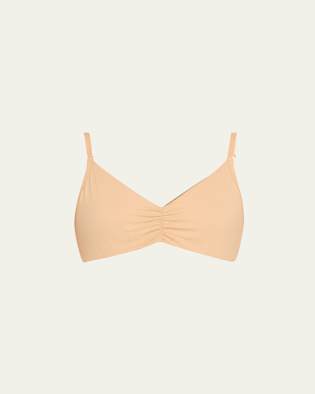 Commando Shirred Cotton Bralette