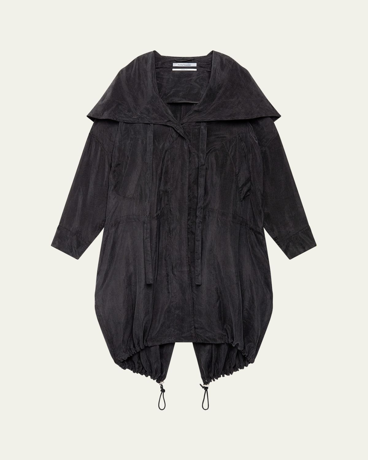 Another Tomorrow Oversized Drawcord Hooded Parka
