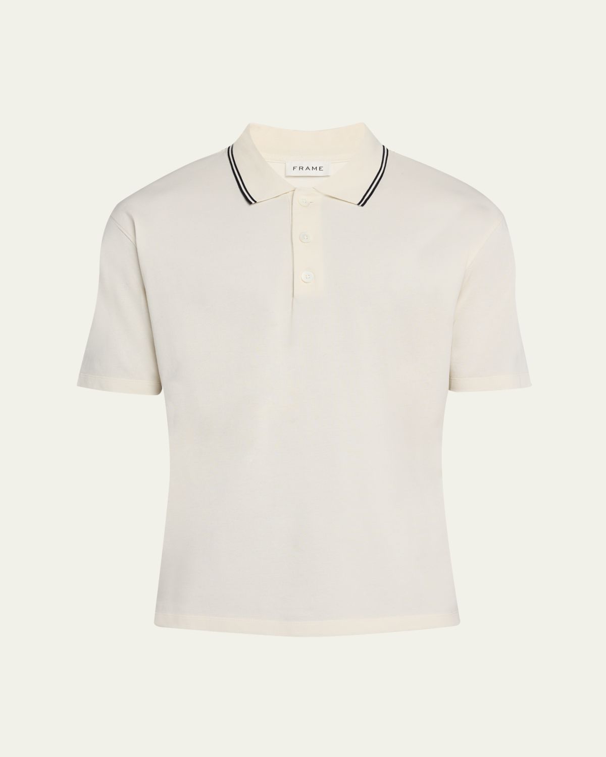 FRAME Men 's Pique Polo Shirt