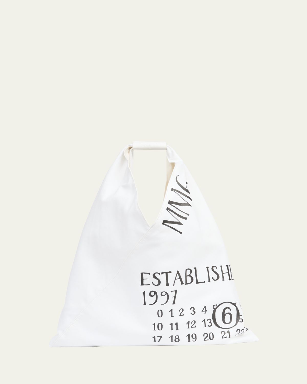 MM6 Maison Margiela Classic Japanese Established-Print Tote Bag