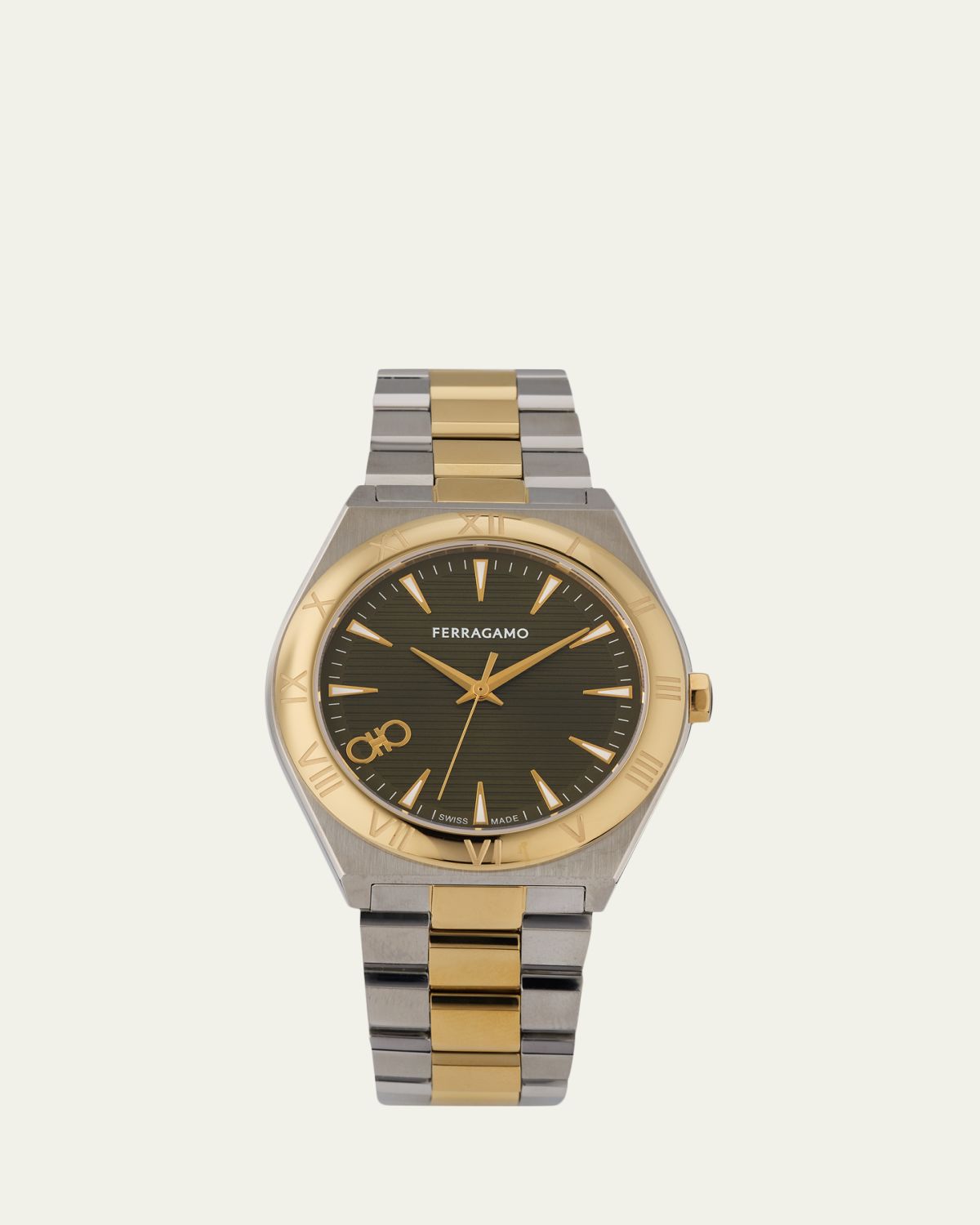 Ferragamo Vega Upper East 40mm Two Tone Bracelet Watch | Thumbnail 6