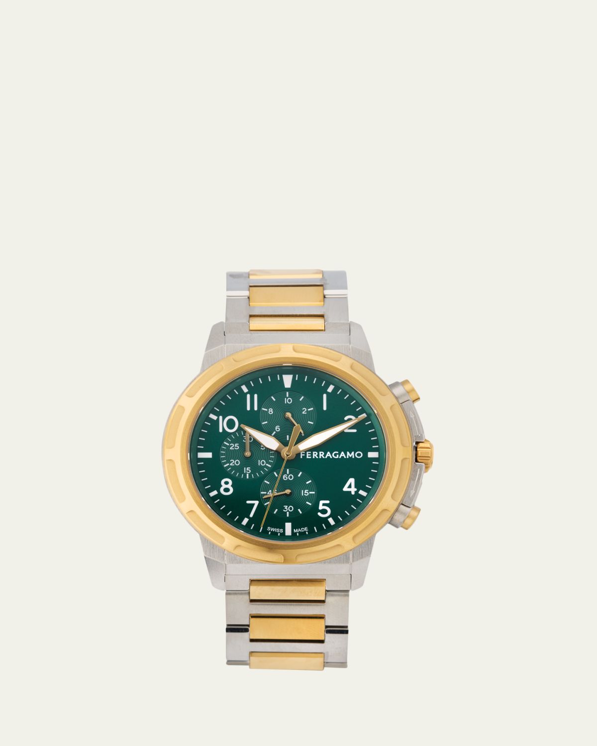 Ferragamo Sport Chrono 44mm Two Tone Bracelet Watch | Thumbnail 5 Ferragamo Sport Chrono 44mm Two Tone Bracelet Watch | Thumbnail 5