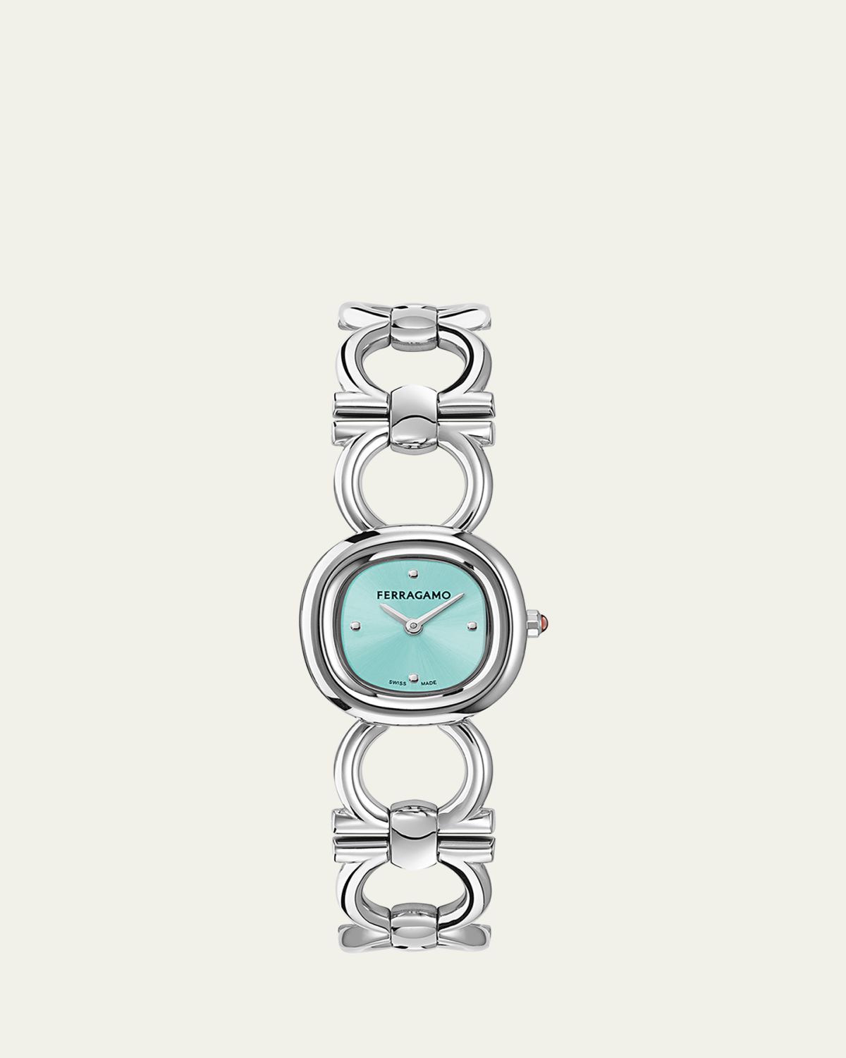 Ferragamo Double Gancini 25MM Stainless Steel Bracelet Watch - Women's Jewelry And Watches