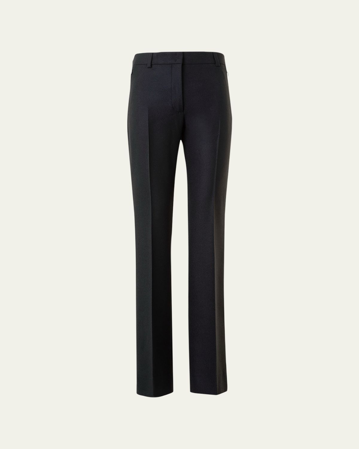 Akris Marilyn Wool Stretch Flannel Bootcut-Leg Ankle Pants | Thumbnail 5