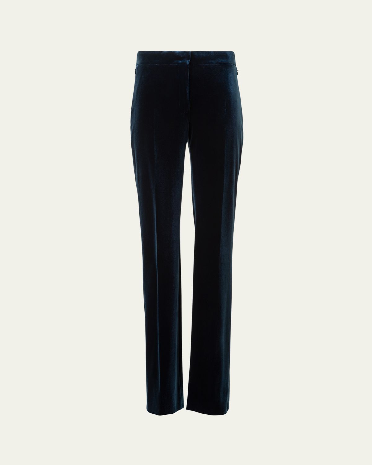 Akris Carl Techno Velvet Stretch Straight-Leg Pants | Thumbnail 6 Akris Carl Techno Velvet Stretch Straight-Leg Pants | Thumbnail 6