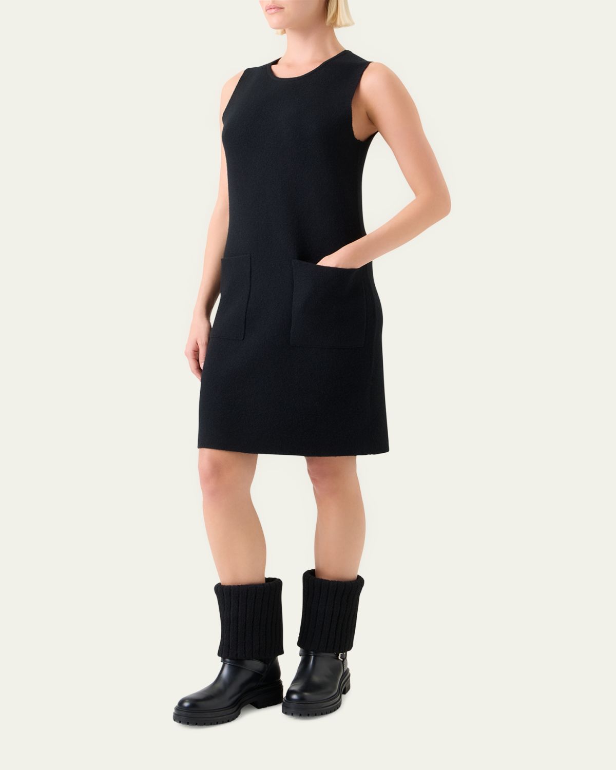 Akris Cashmere Double-Face Knit Sleeveless Dress | Thumbnail 4 Akris Cashmere Double-Face Knit Sleeveless Dress | Thumbnail 4
