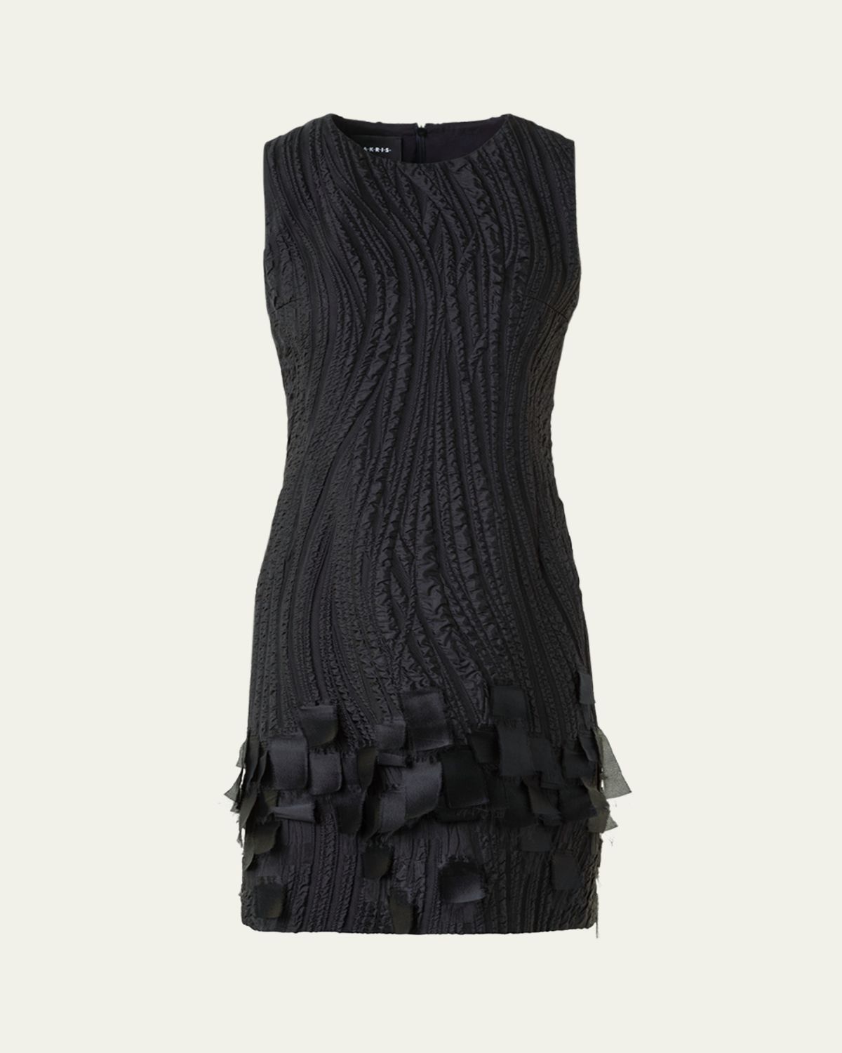 Akris Waves And Ribbons Jacquard Sleeveless Mini Dress | Thumbnail 6 Akris Waves And Ribbons Jacquard Sleeveless Mini Dress | Thumbnail 6