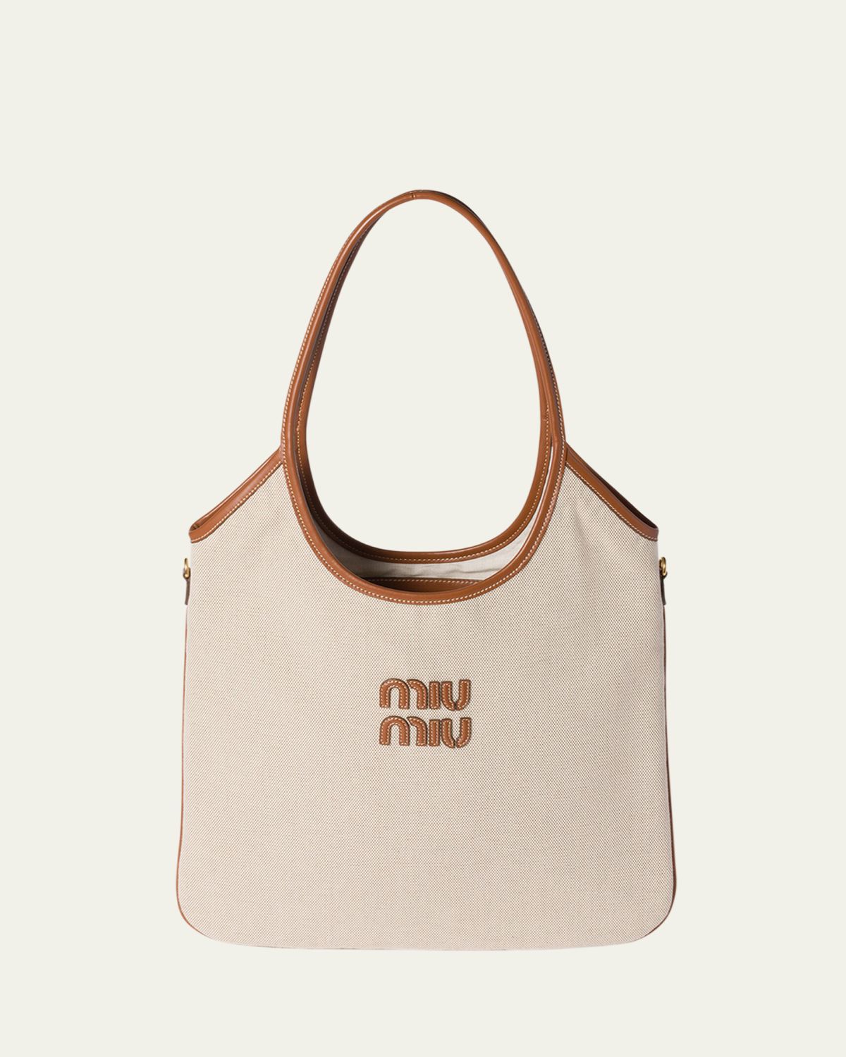 Miu Miu Ivy Canvas Tote Bag