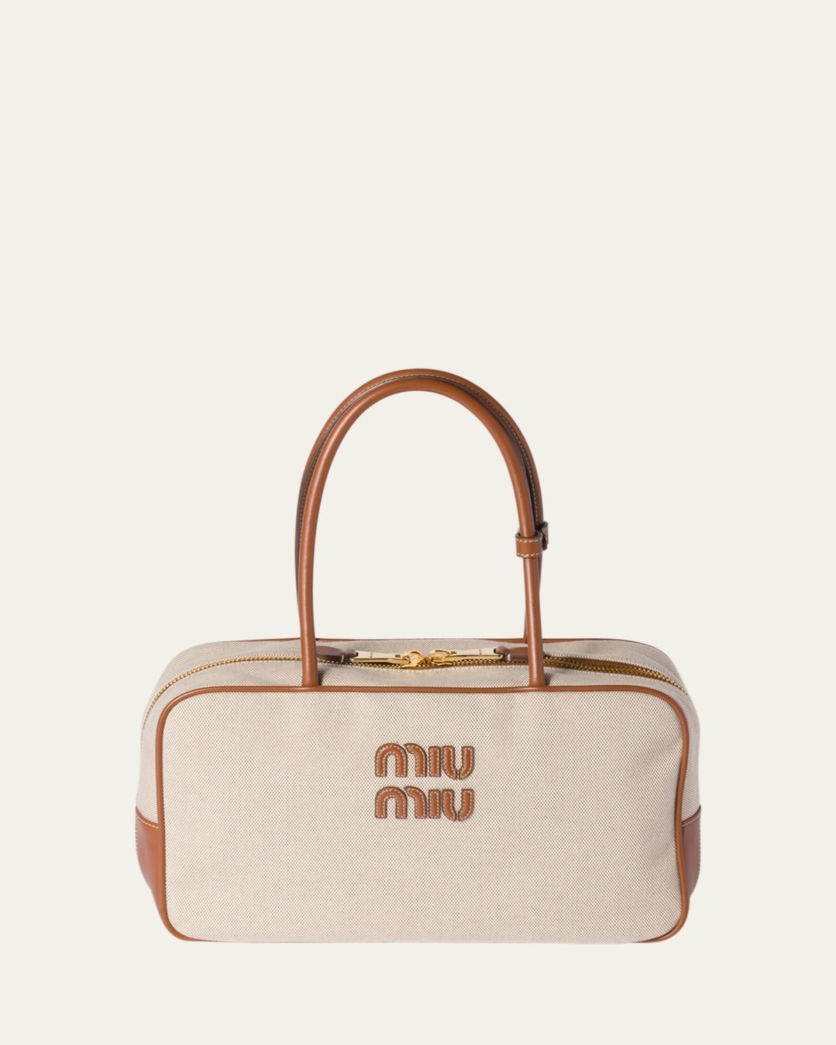 Miu Miu Beau Canvas Shoulder Bag