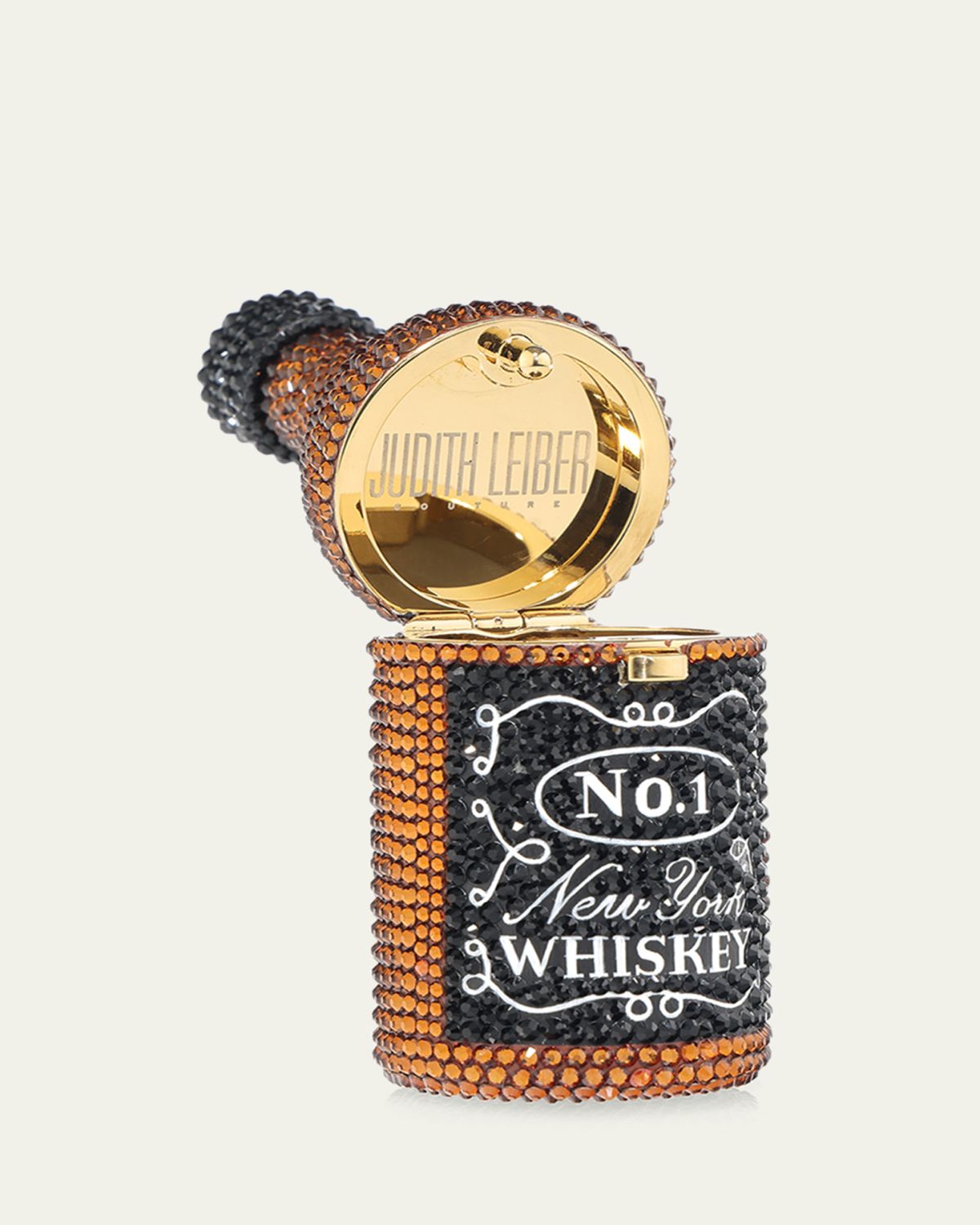 Judith Leiber Couture Mini New York Whiskey Crystal Pillbox | Thumbnail 2 Judith Leiber Couture Mini New York Whiskey Crystal Pillbox | Thumbnail 2