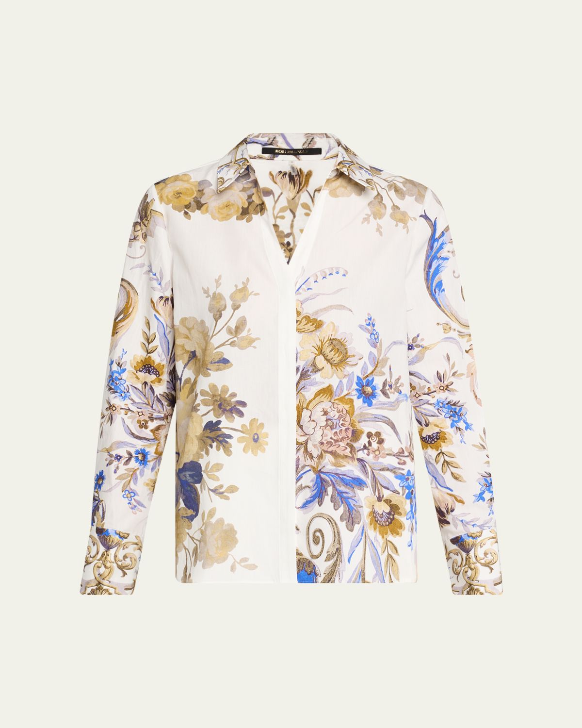 Kobi Halperin Laurent Floral-Print Cotton Blouse
