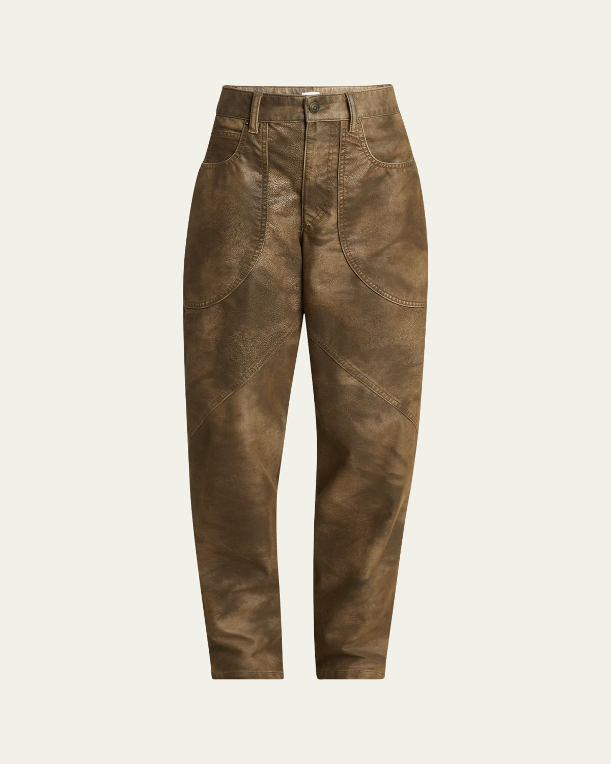 Etoile Isabel Marant Kelvina Tapered Faux Leather Pants