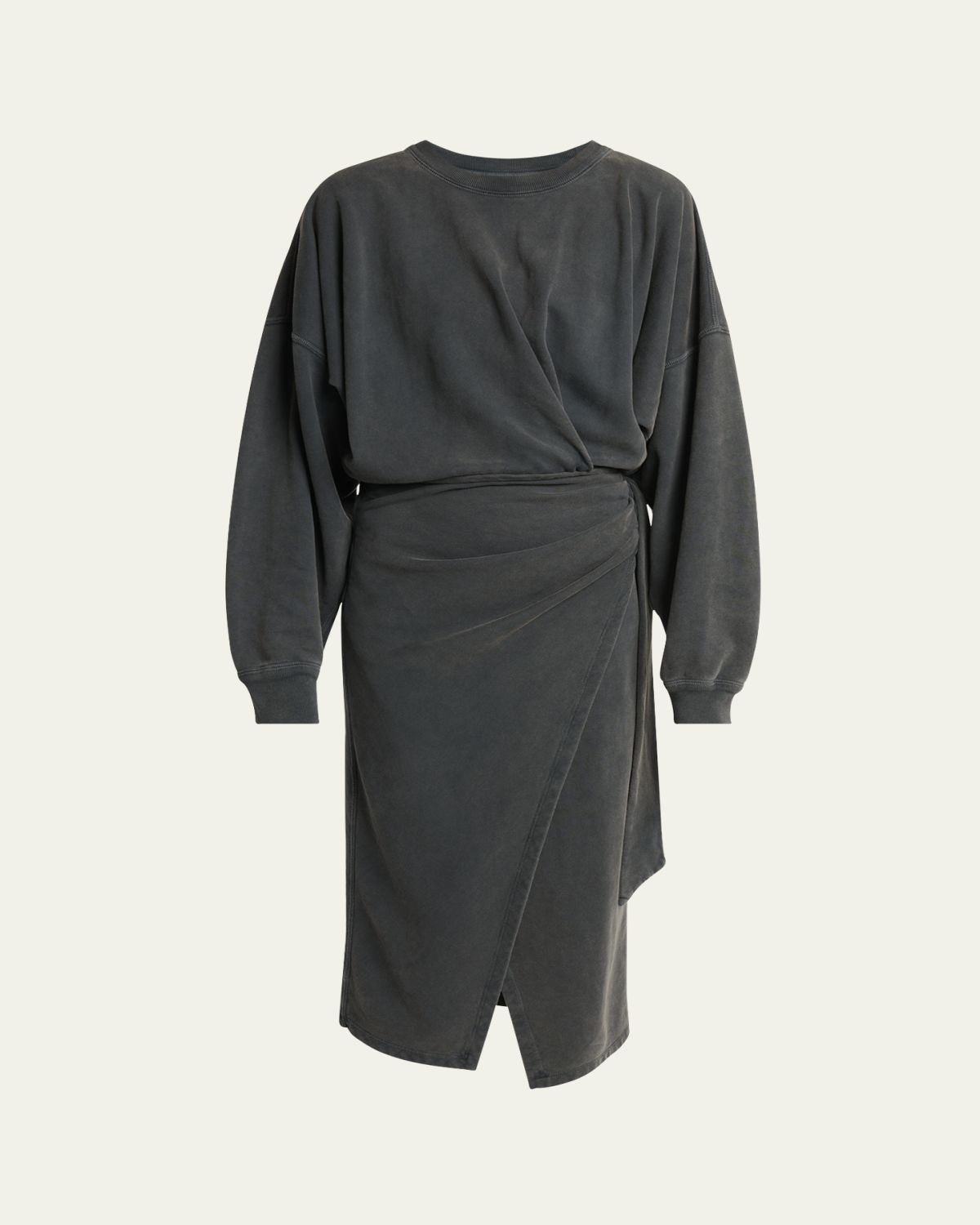 Etoile Isabel Marant Sandrina Draped Sweatshirt Dress