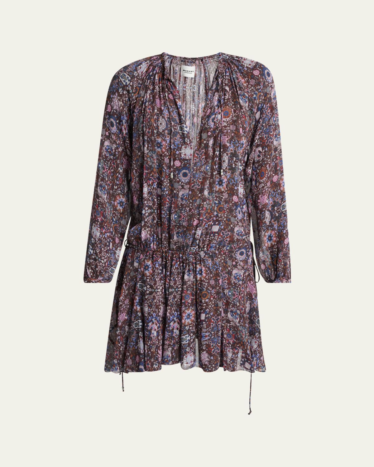 Etoile Isabel Marant Bess Long-Sleeve Mini Dress