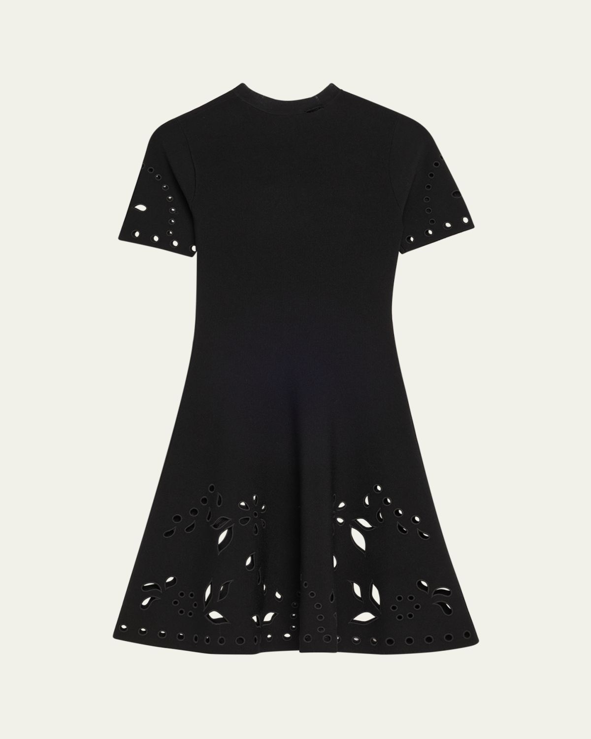 Ulla Johnson Fania Short-Sleeve Eyelet Mini Dress