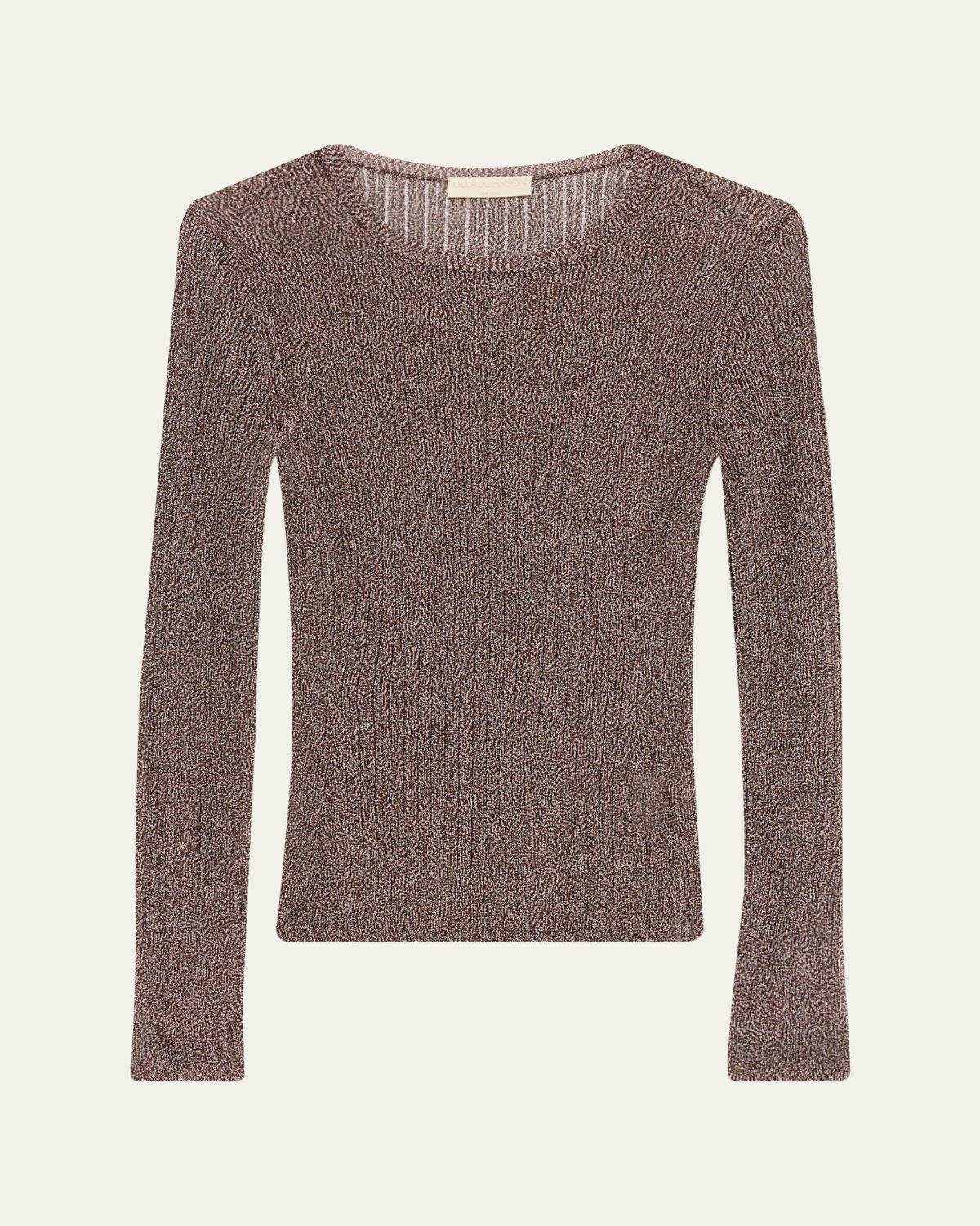Ulla Johnson Vianca Sparkly Long-Sleeve Tee