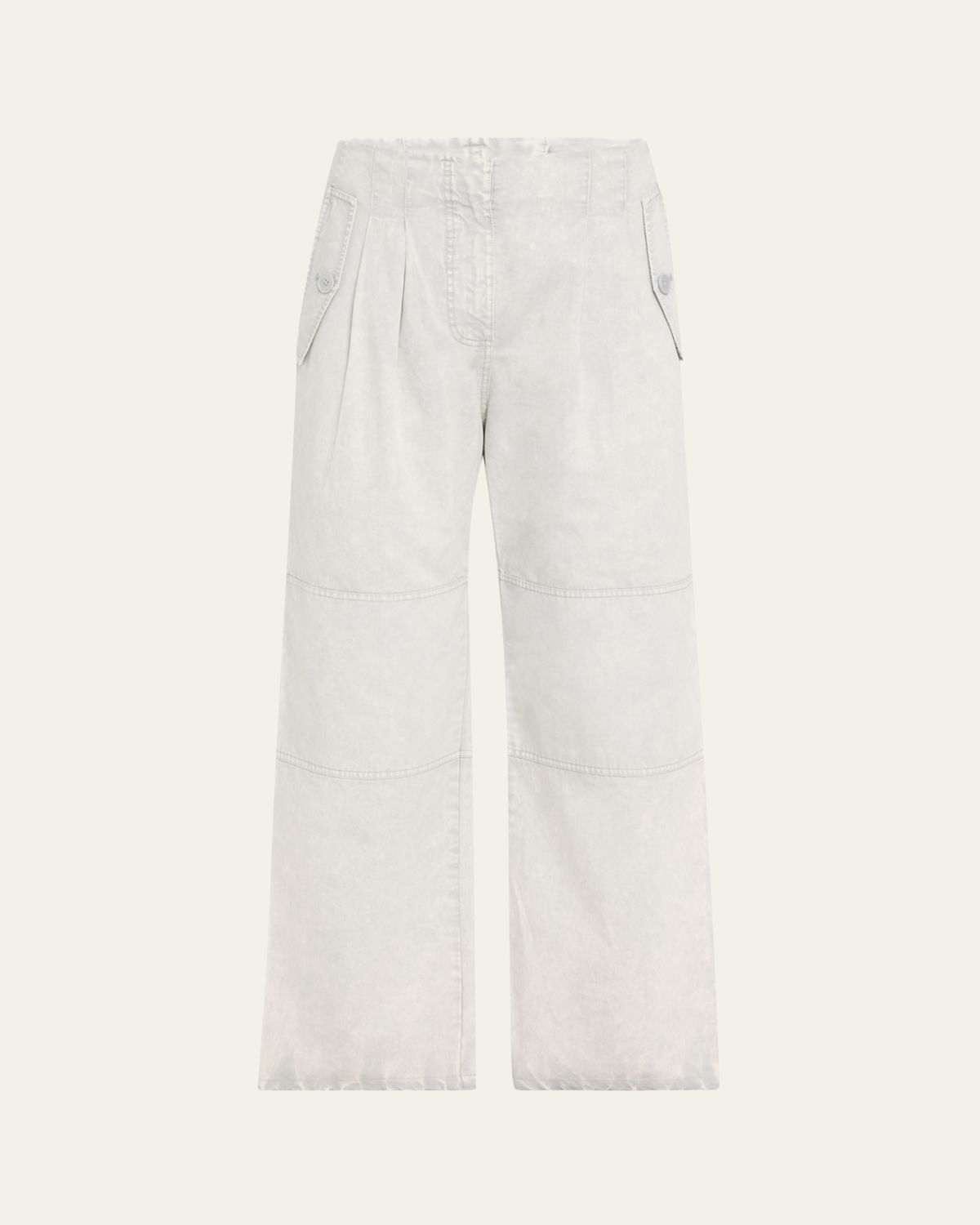 Ulla Johnson Casey High-Rise Tie Ankle Pants