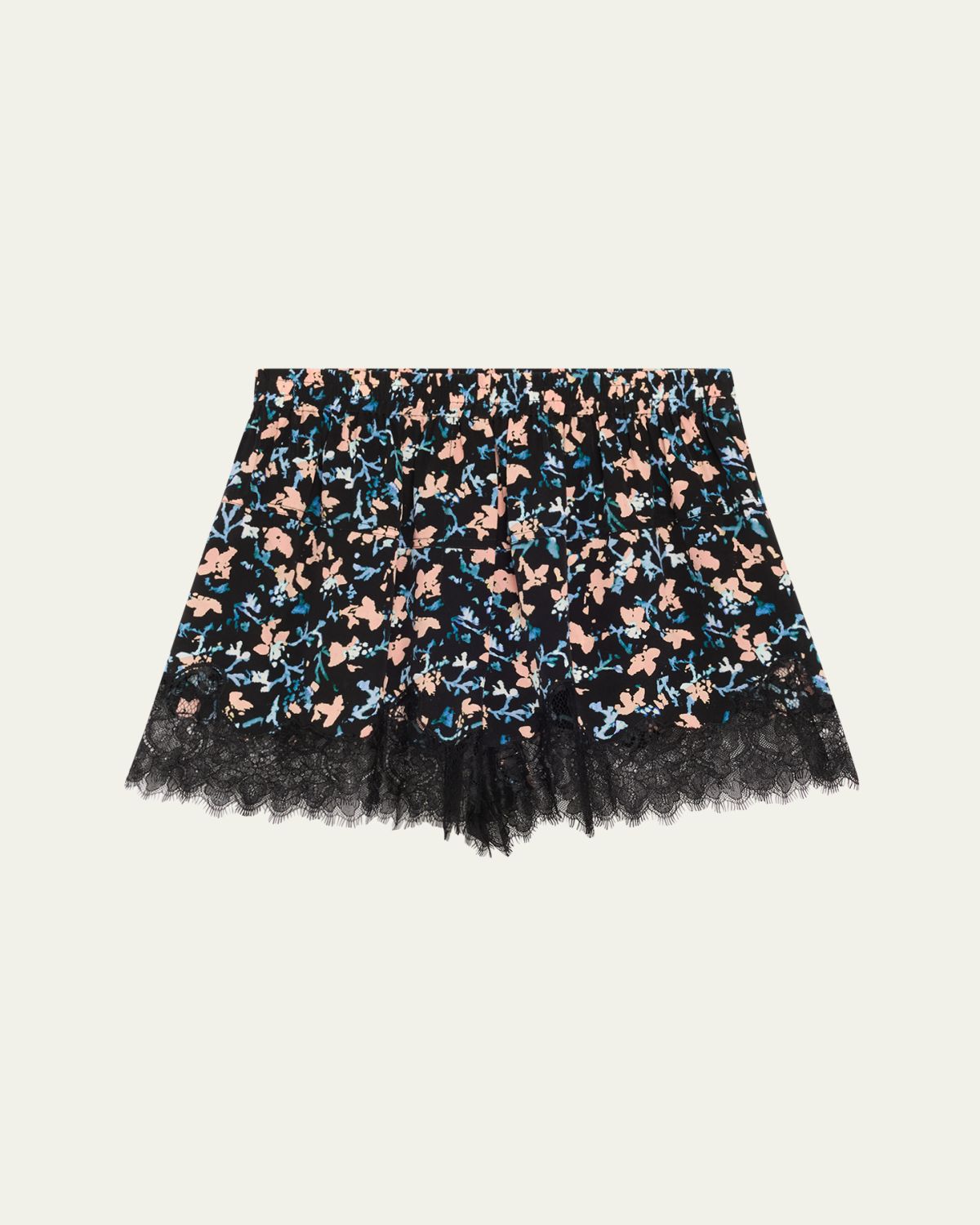 Ulla Johnson Noella Floral Lace Shorts