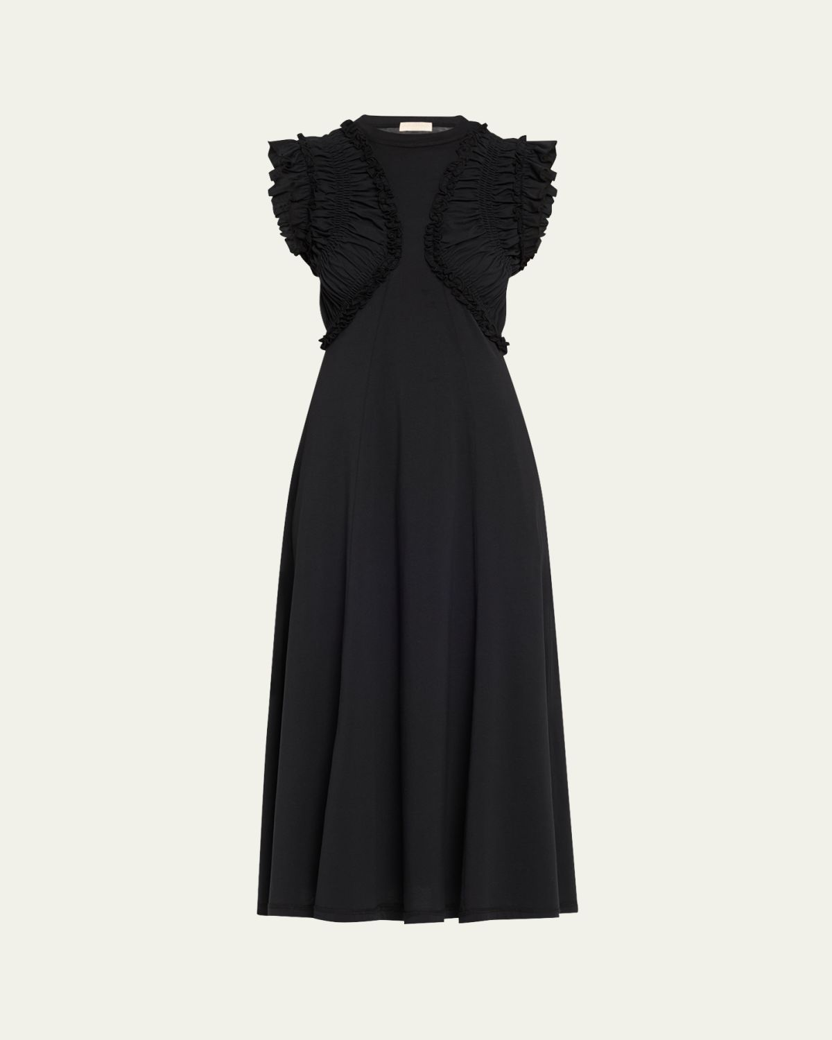 Ulla Johnson Shiva Sleeveless Ruffled Midi Dress