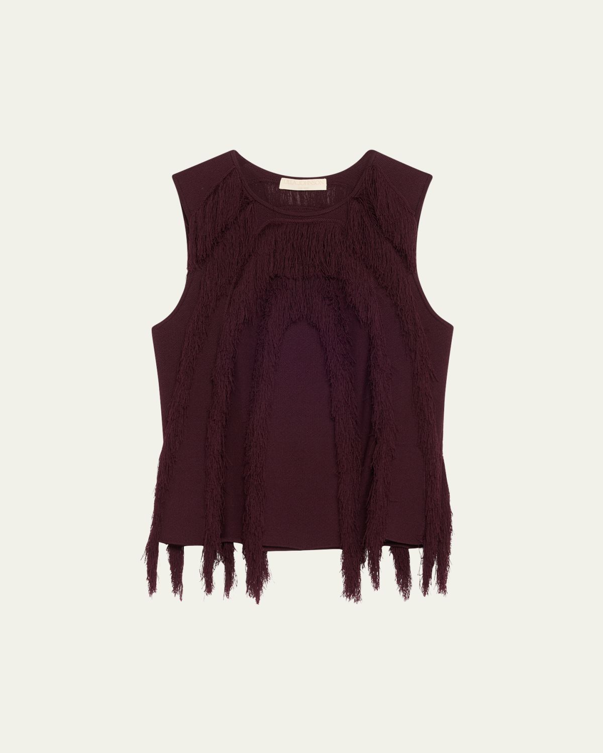 Ulla Johnson Bonnie Sleeveless Fringe Knit Top