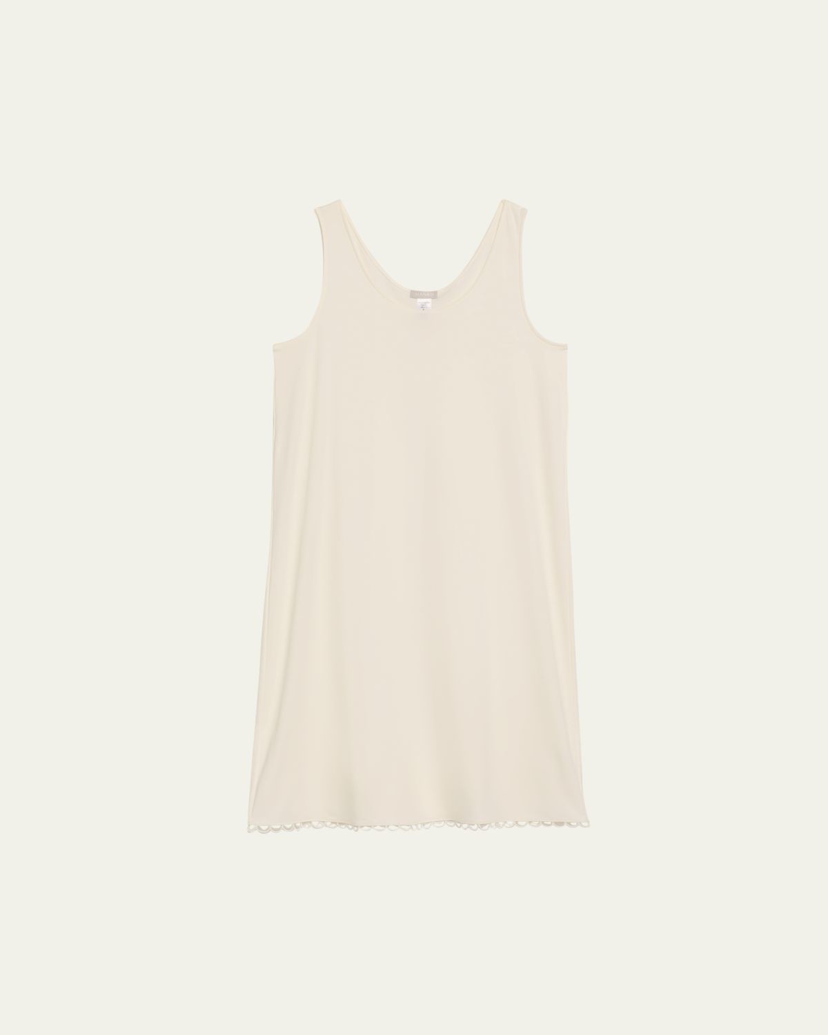 Hanro Anouk Embroidery-Trim Cotton Tank Nightgown