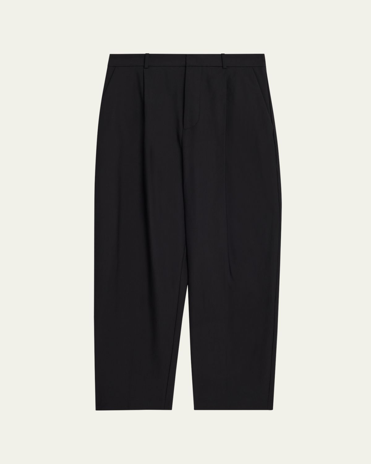 Jacquemus Men's Aero Pleated Wide-Leg Pants