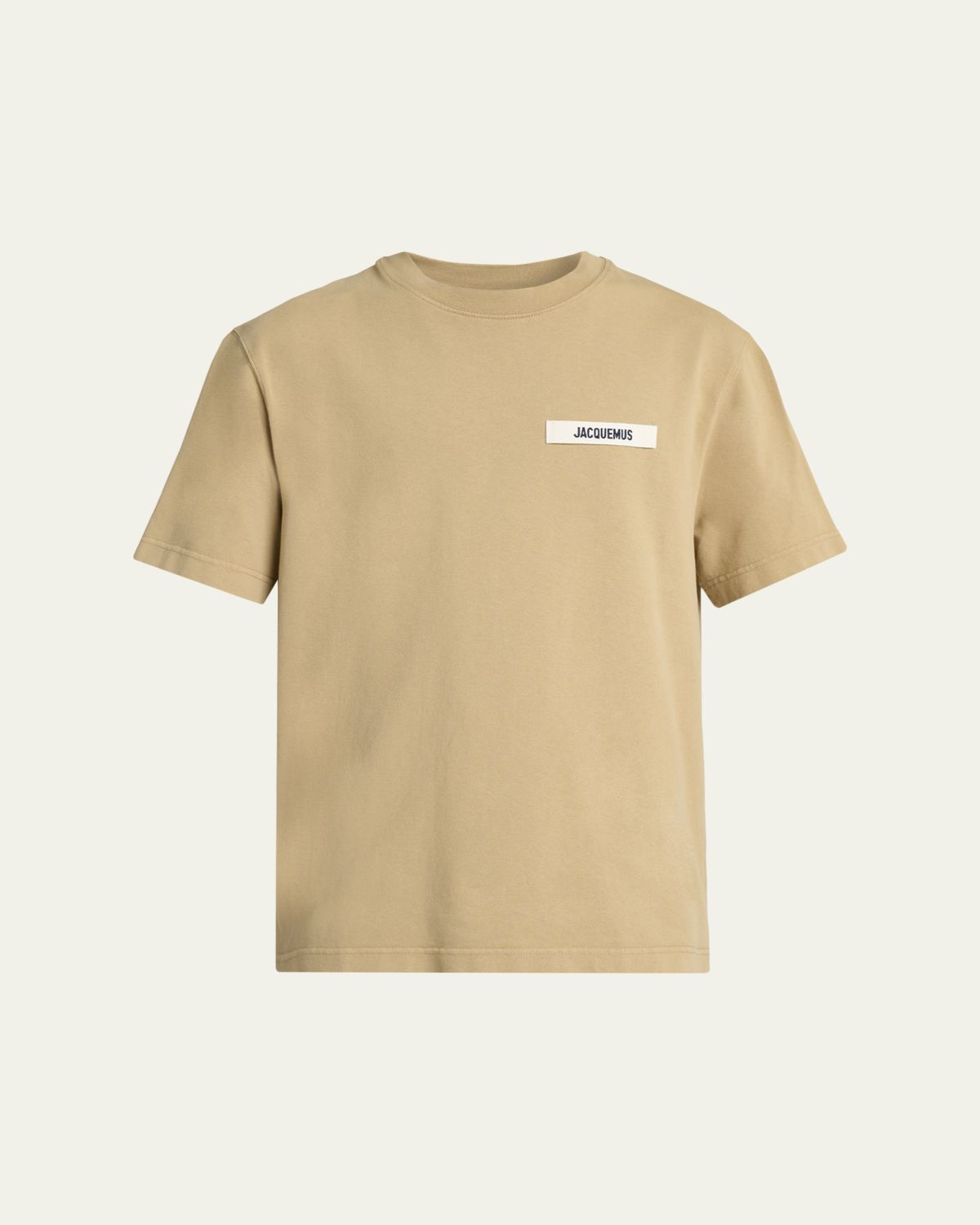 Jacquemus Men's Grosgrain Logo Crewneck T-Shirt